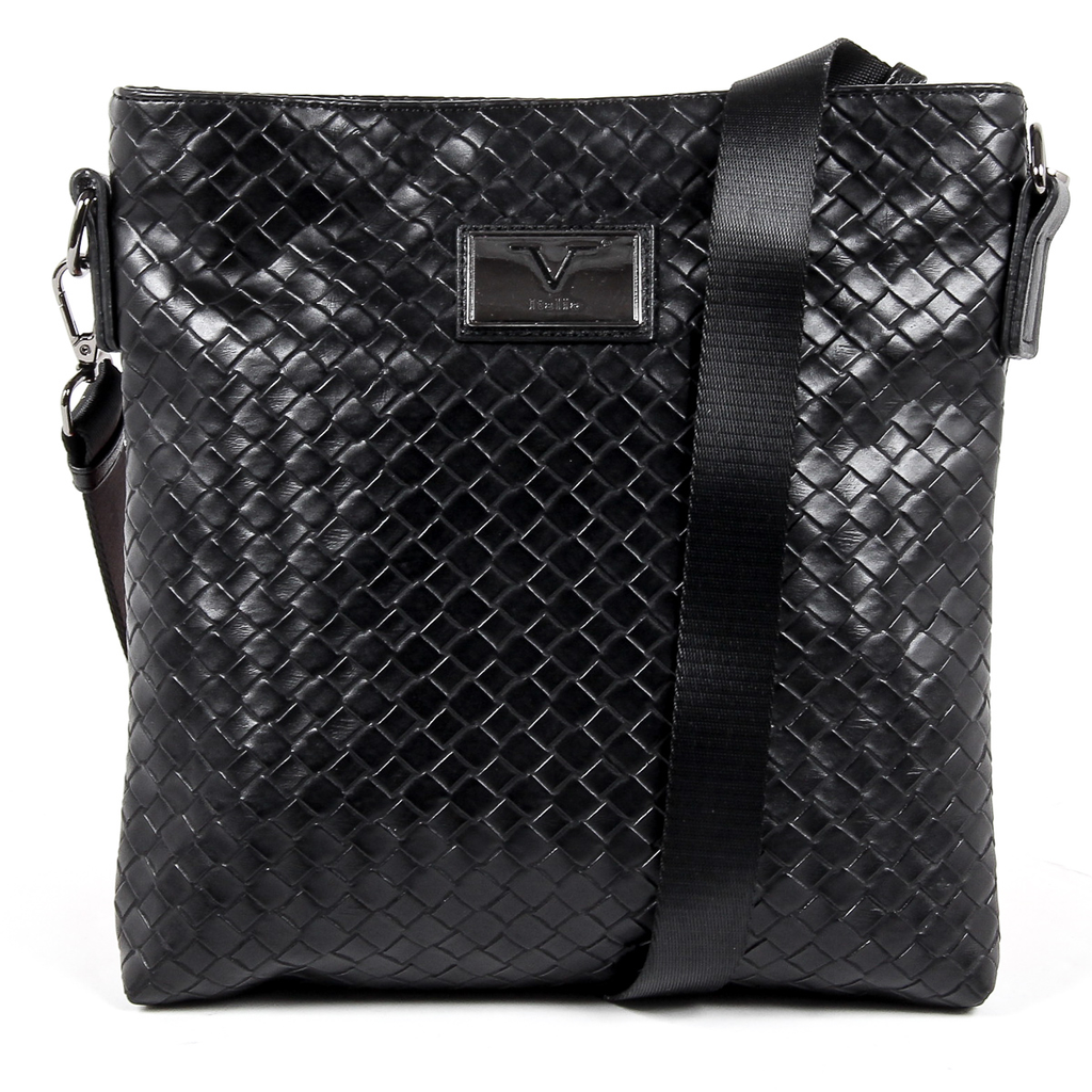 Bolso de hombro para hombre V 1969 Italia, color negro ROD