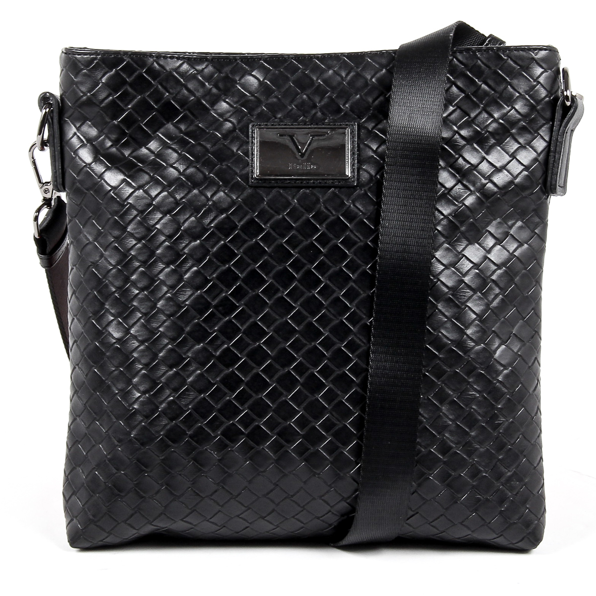 Bolso de hombro para hombre V 1969 Italia, color negro ROD