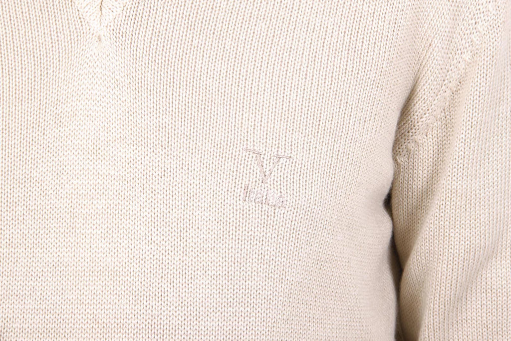 V 1969 Italia Jersey con cuello de pico para hombre 9803 SCOLLO V SABBIA