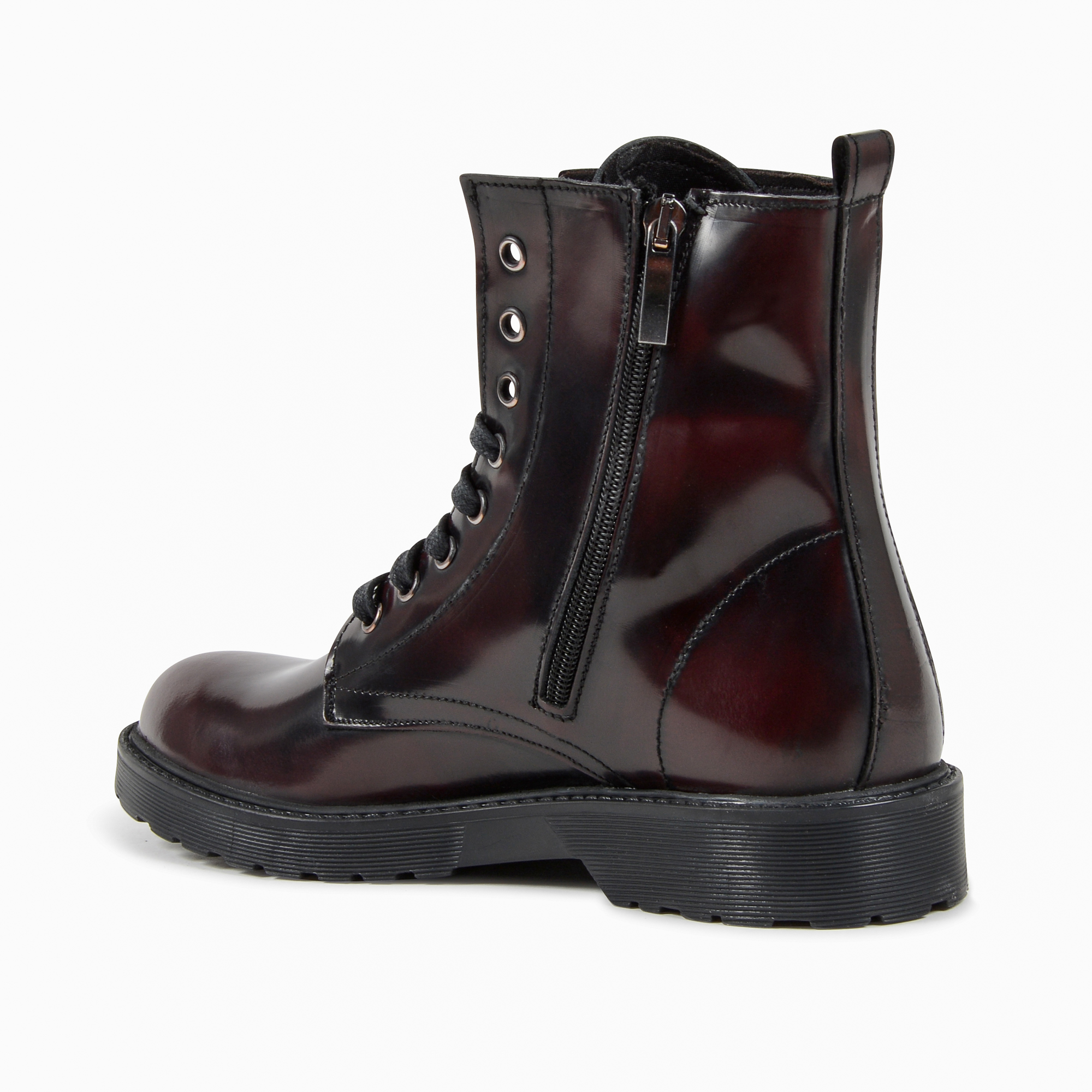 19V69 Italia Botines para mujer Burdeos 014 ABRASIVATO BORDEAUX