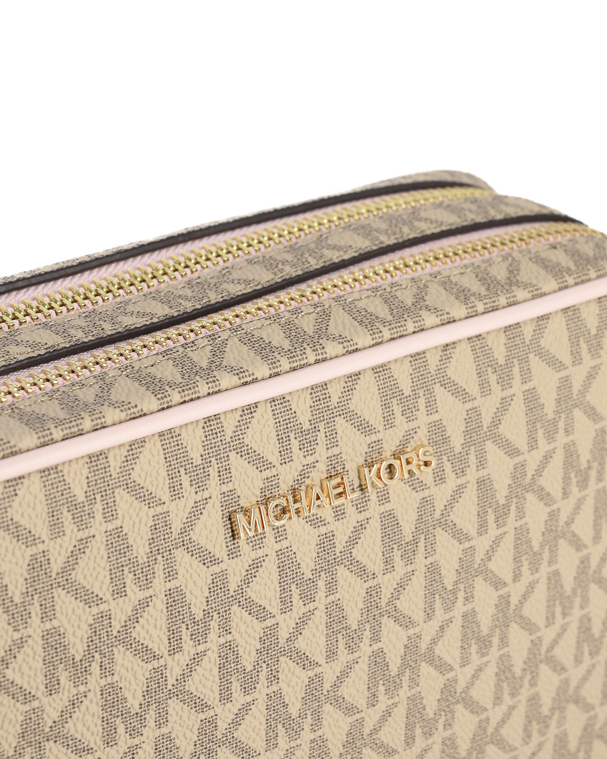 Michael Kors - Bolso de viaje mediano tipo pulsera 35S3GTTW2B, colorete en polvo