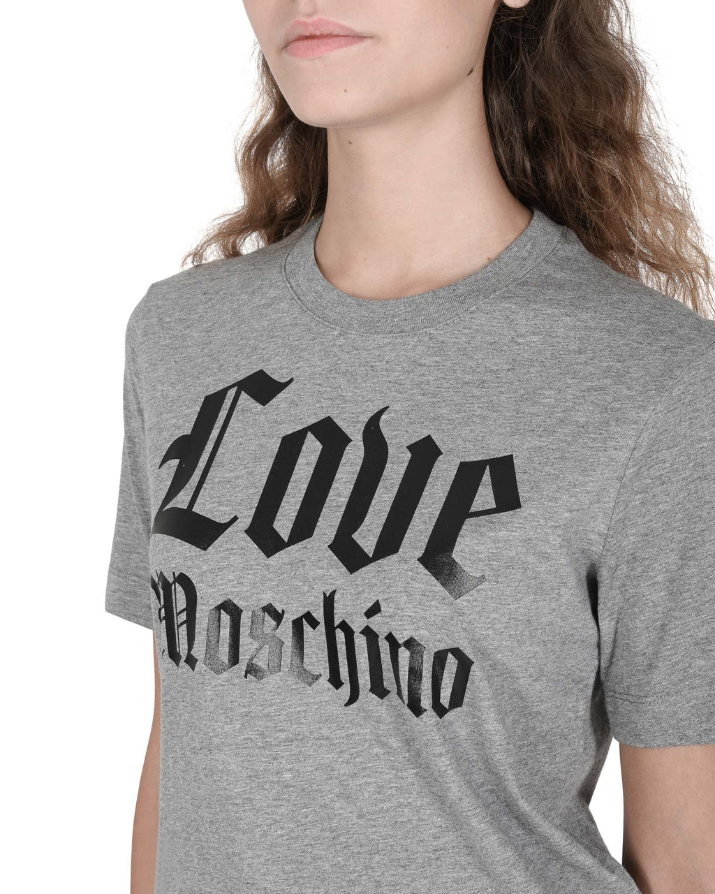 Camiseta de mujer Love Moschino W 4 H06 33 M 3876 B499 MEL.GRIS MEDIO