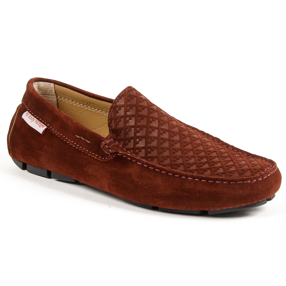 Mocasín Andrew Charles para hombre Burdeos TRON
