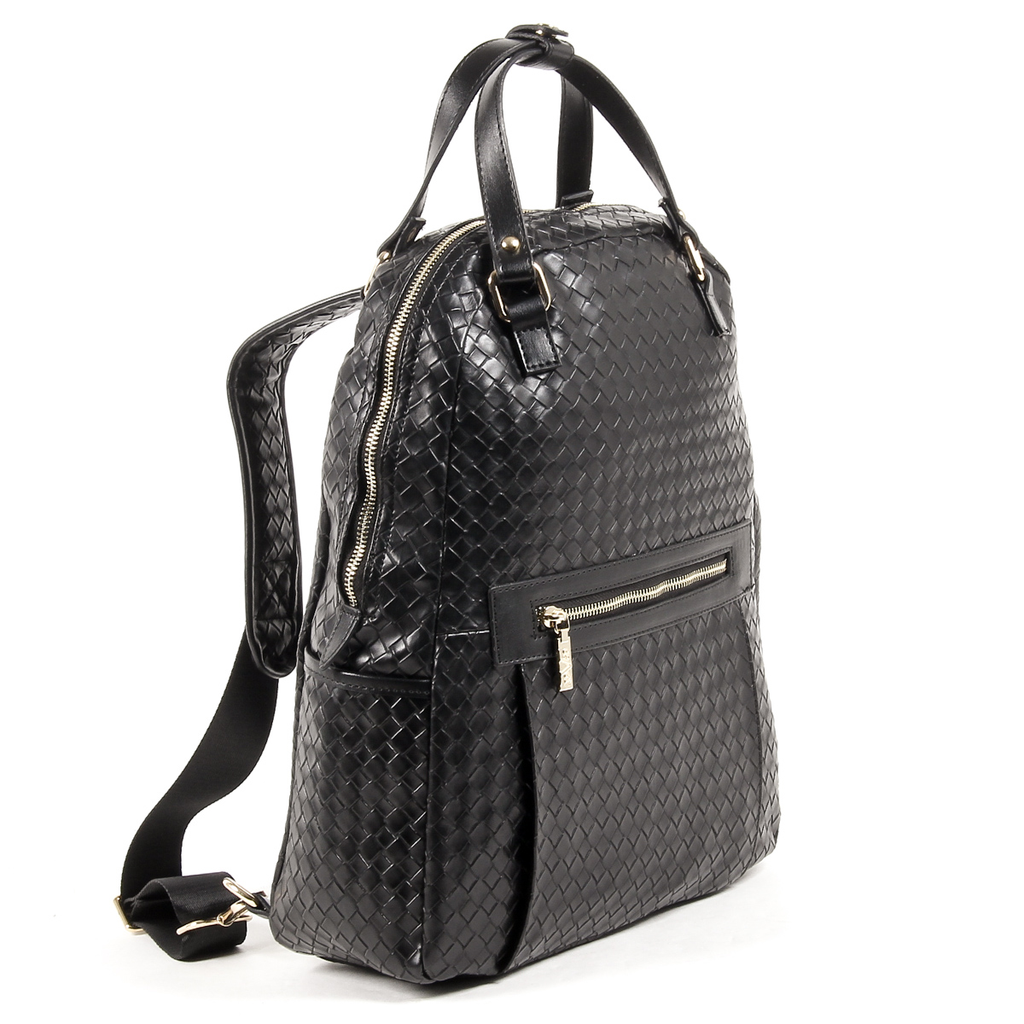 Mochila de moda para hombre V 1969 Italia V1969016B NEGRO