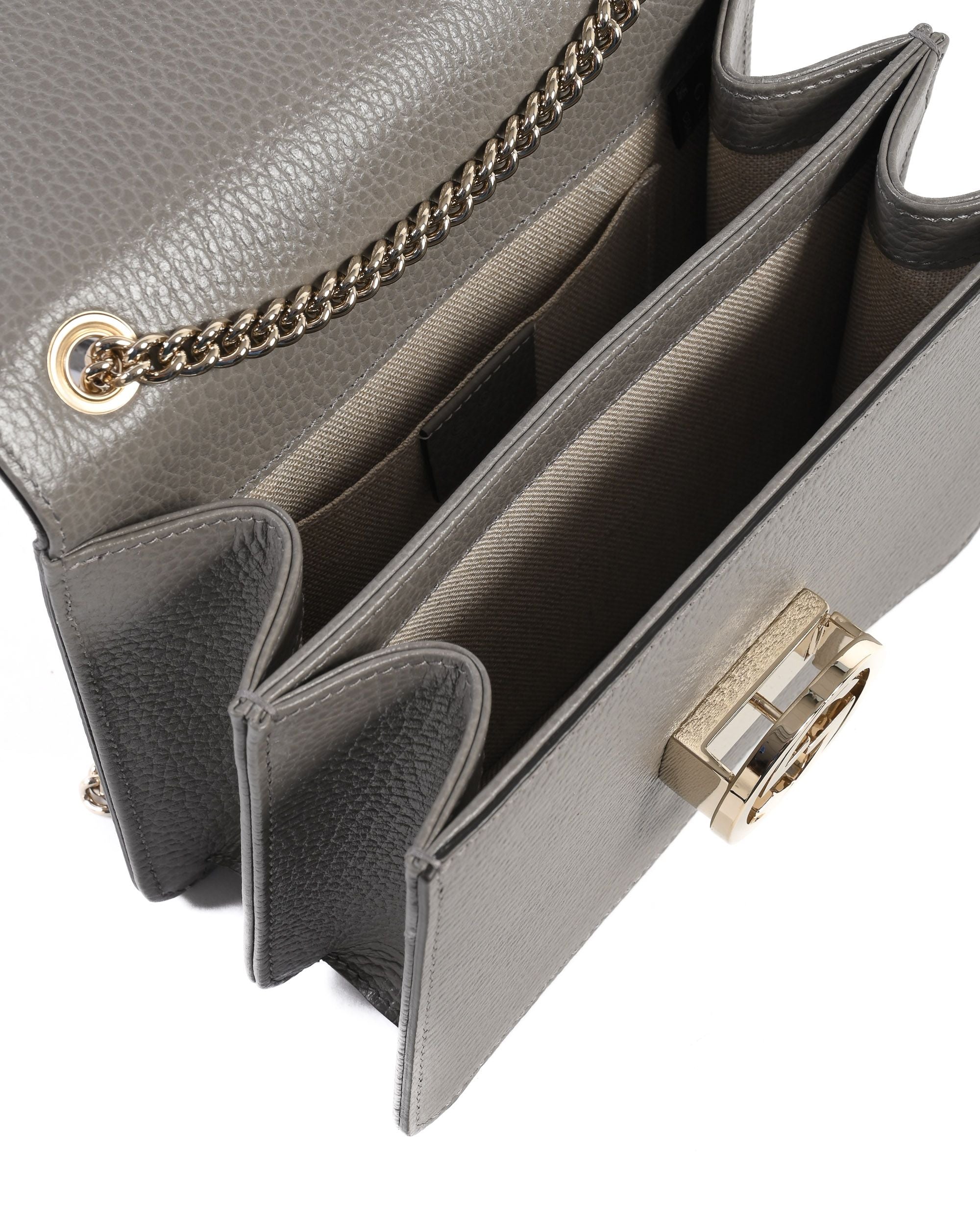 Gucci Interlocking leather bag with chain 510304 CAO0G 1226