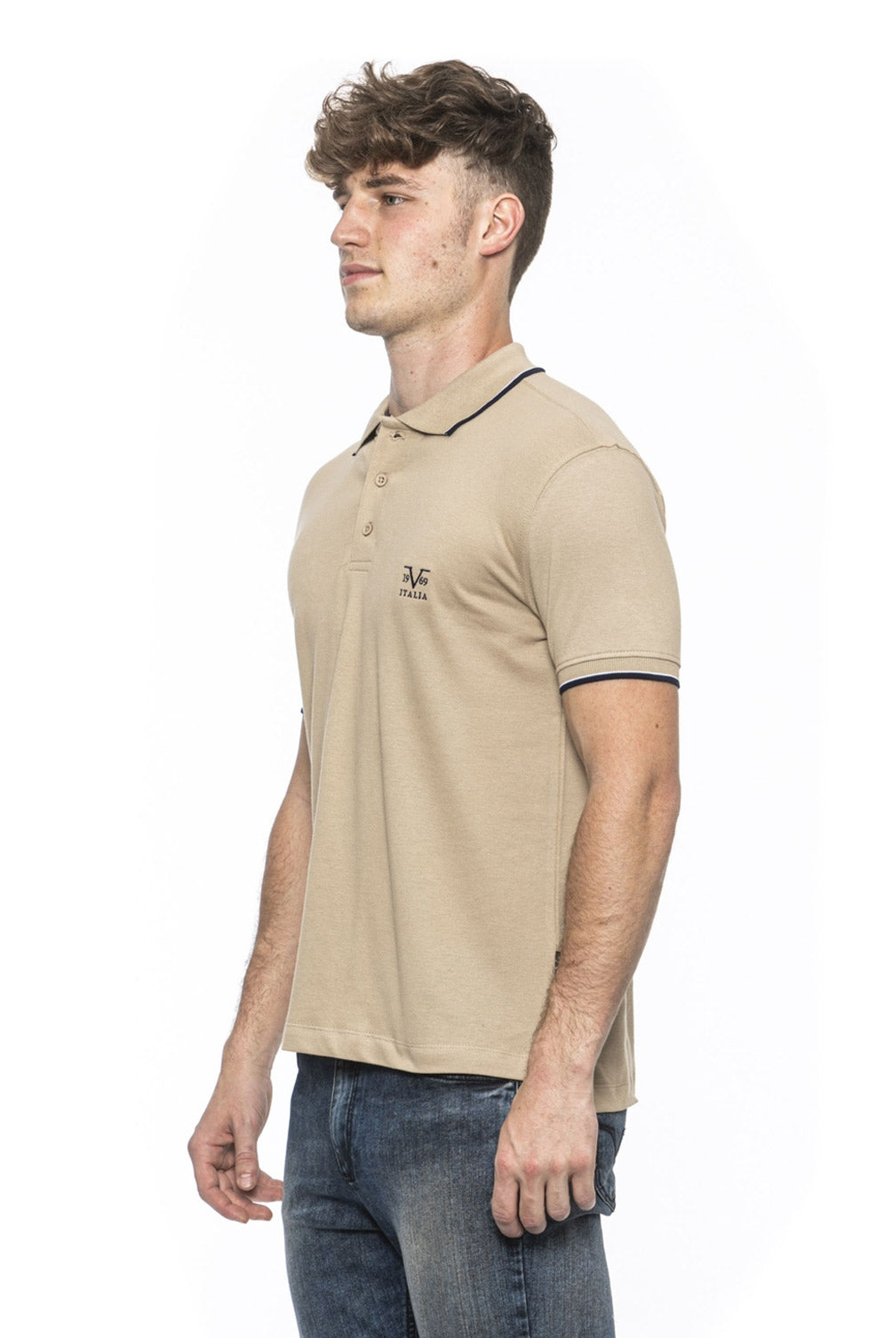 19V69 Italia Polo Beige para Hombre COSTINA BEIGE