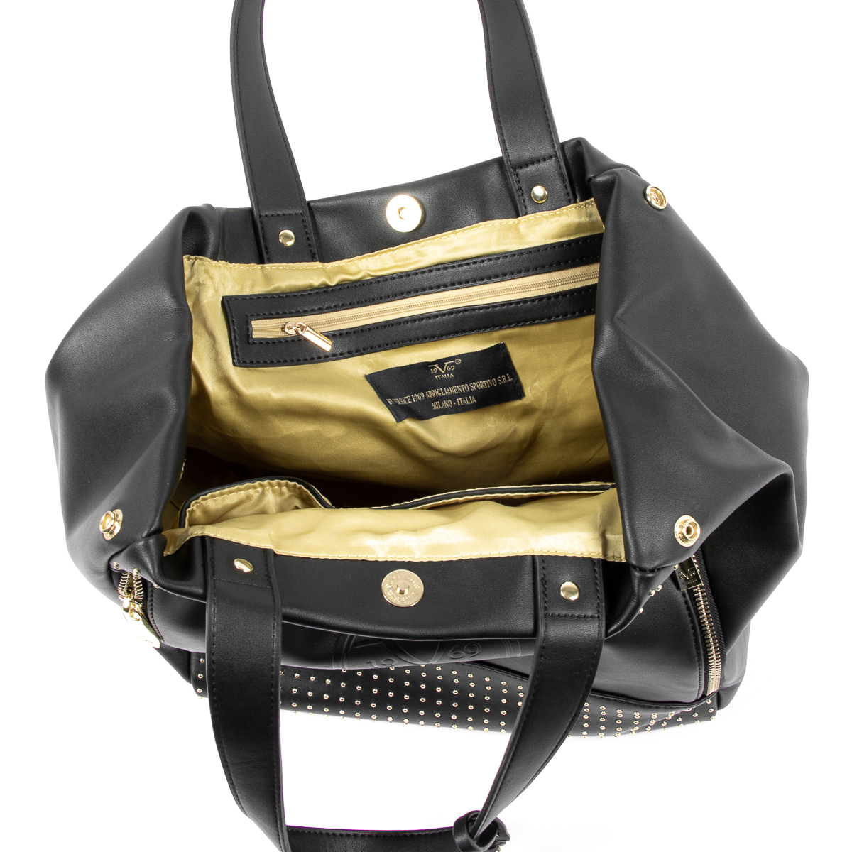 Bolso de mano para mujer V 1969 Italia Negro OLIVIA