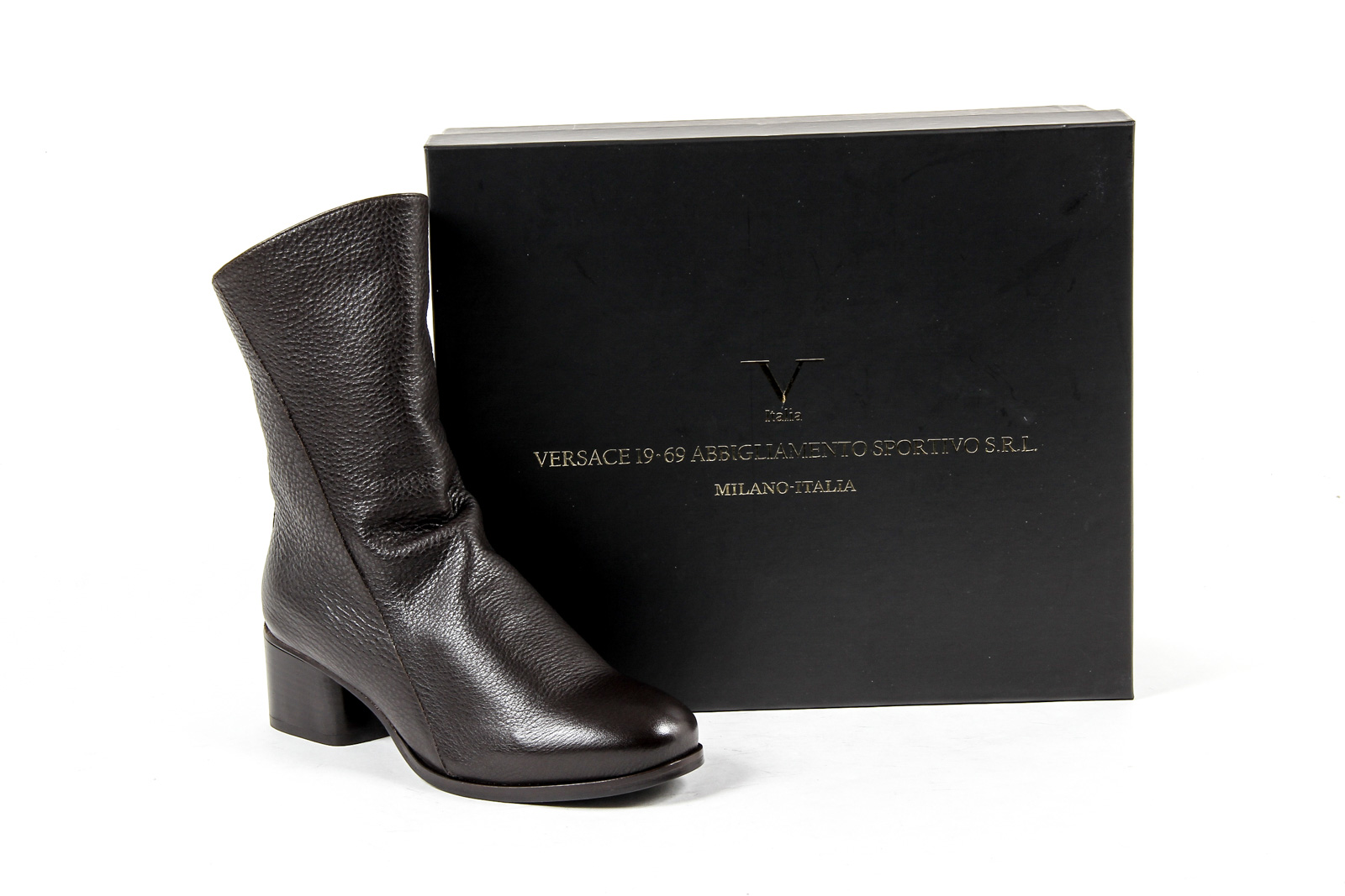 V 1969 Italia Womens Short Boot Brown PLUM