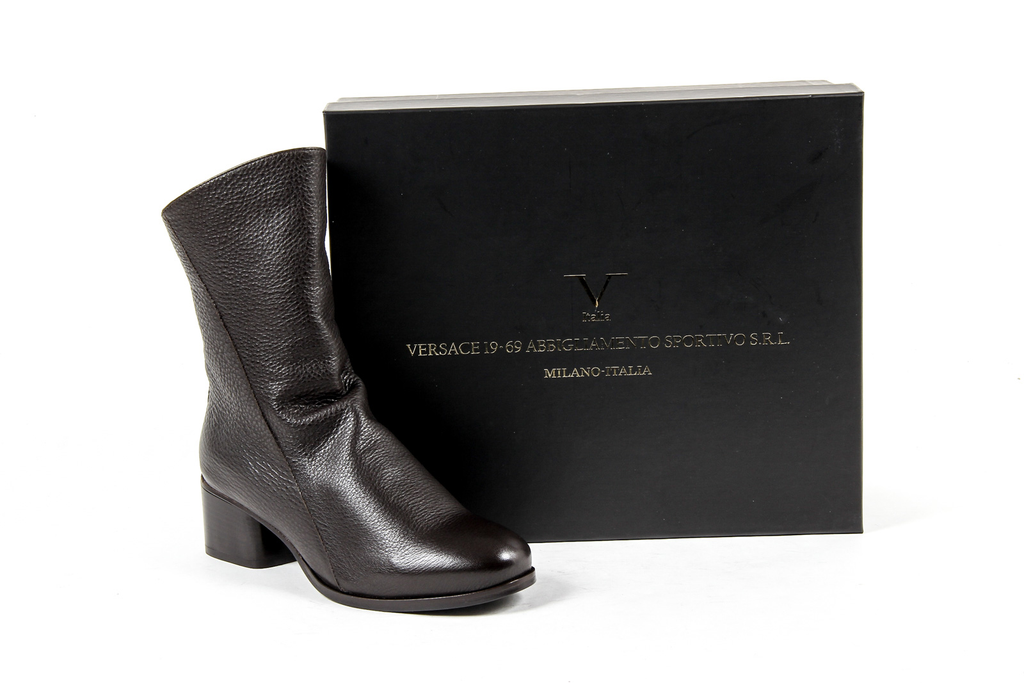 V 1969 Italia Womens Short Boot Brown PLUM