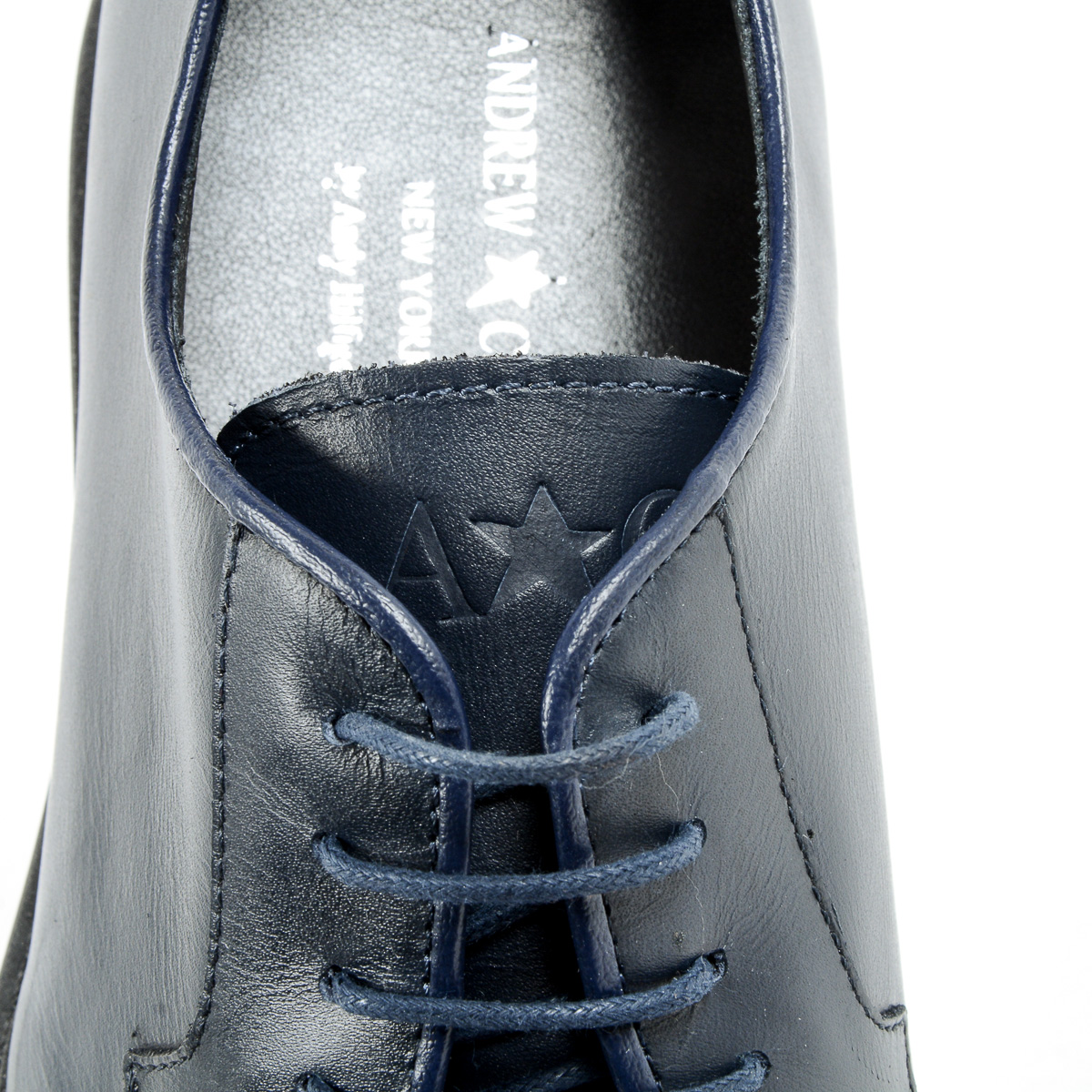 Andrew Charles Mens Lace Up Shoe Blue JIMI