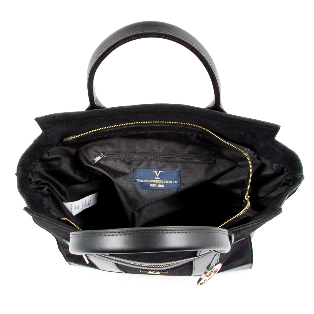 V 1969 Italia Womens Handbag Black CANVAS