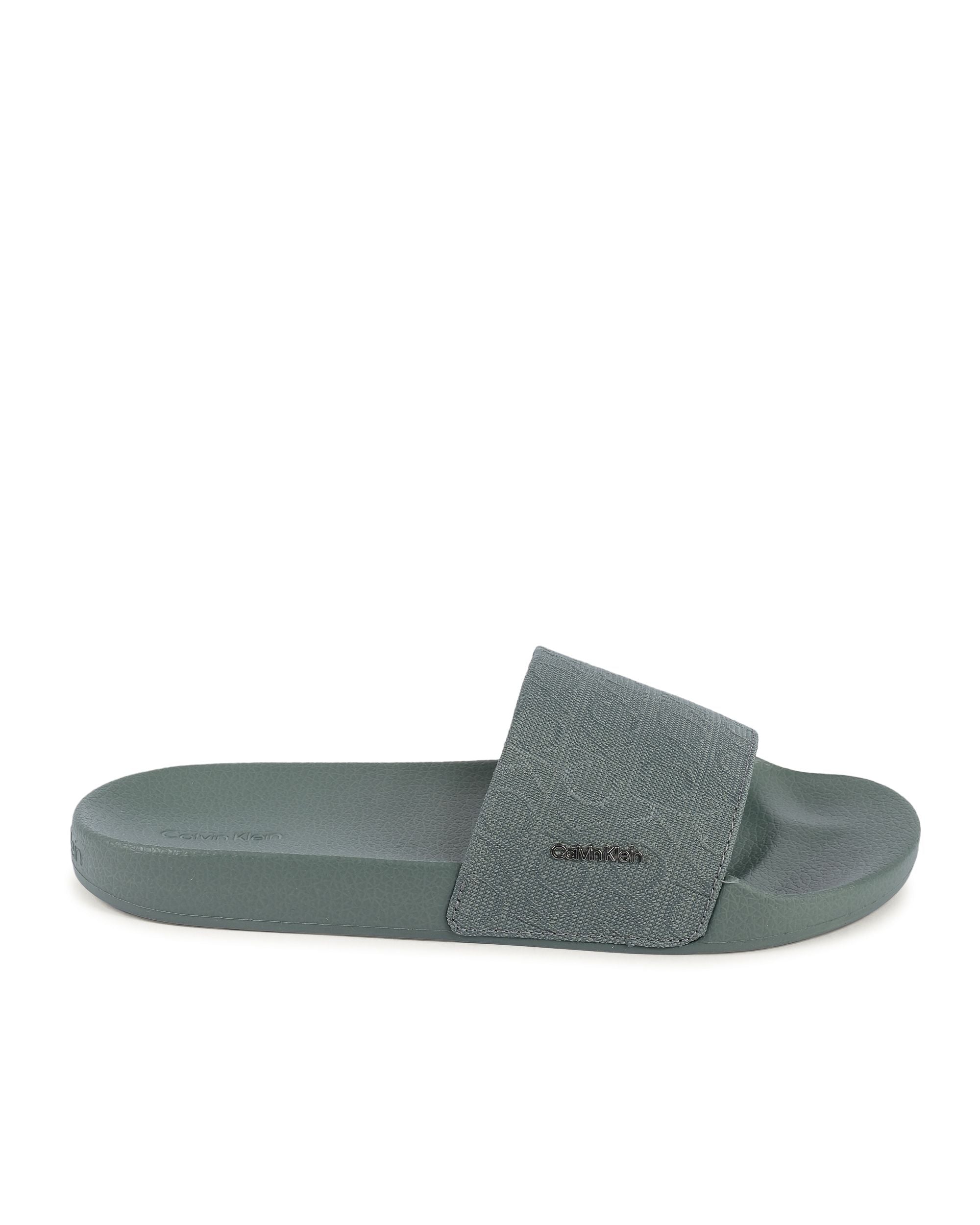 Chanclas Calvin Klein para mujer, color verde, HW0HW01971MSW