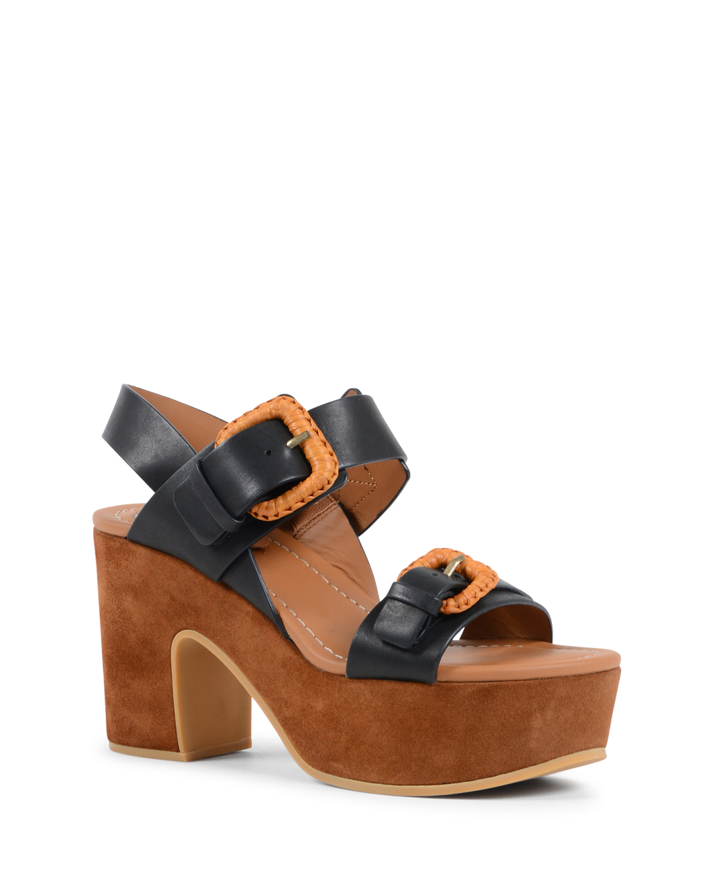 ChloÃ¨ Womens Sandal Black SB30091 NERO TABACCO