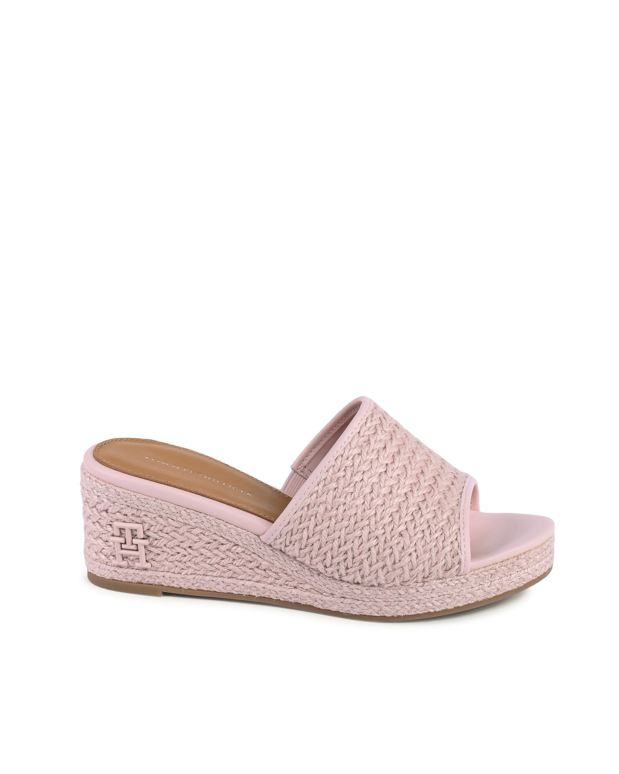 Tommy Hilfiger - Sandalias de cuña para mujer, color rosa, FW0FW07927TJQ