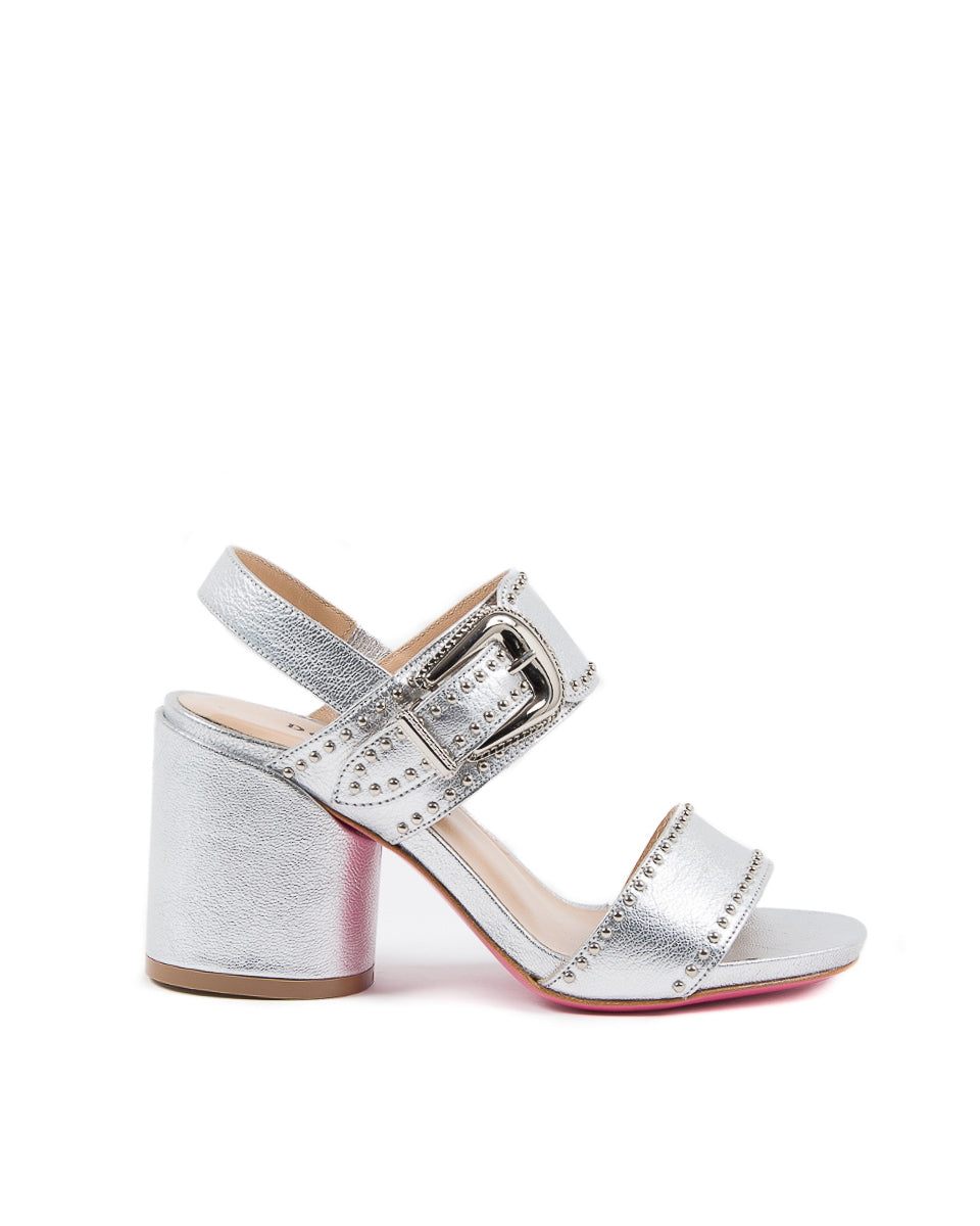 Sandalia para mujer Dee Ocleppo B3065DO CAPRA VETREX LAM ARGENTO