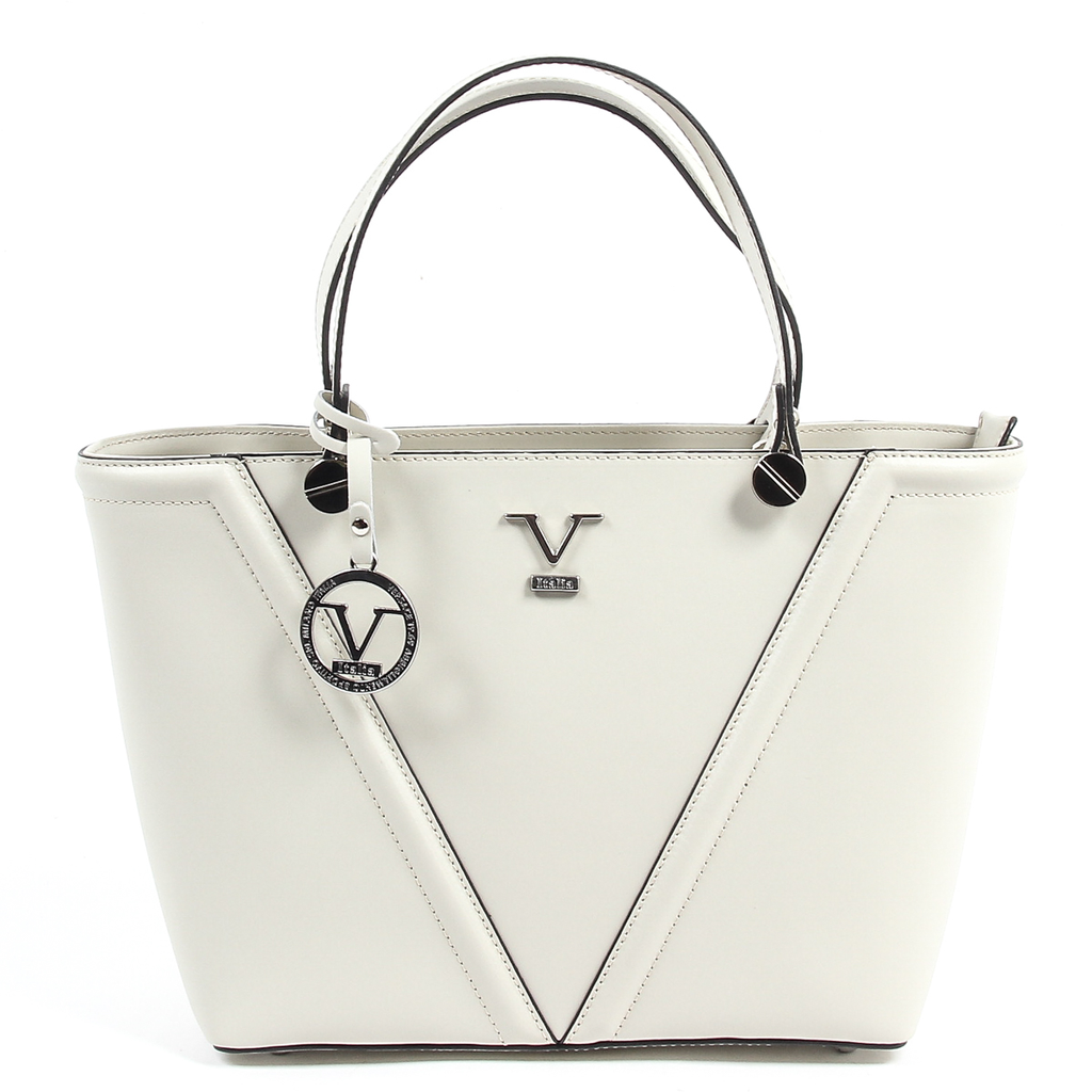 Bolso de mano para mujer V 1969 Italia V008-S RUGA CREMA