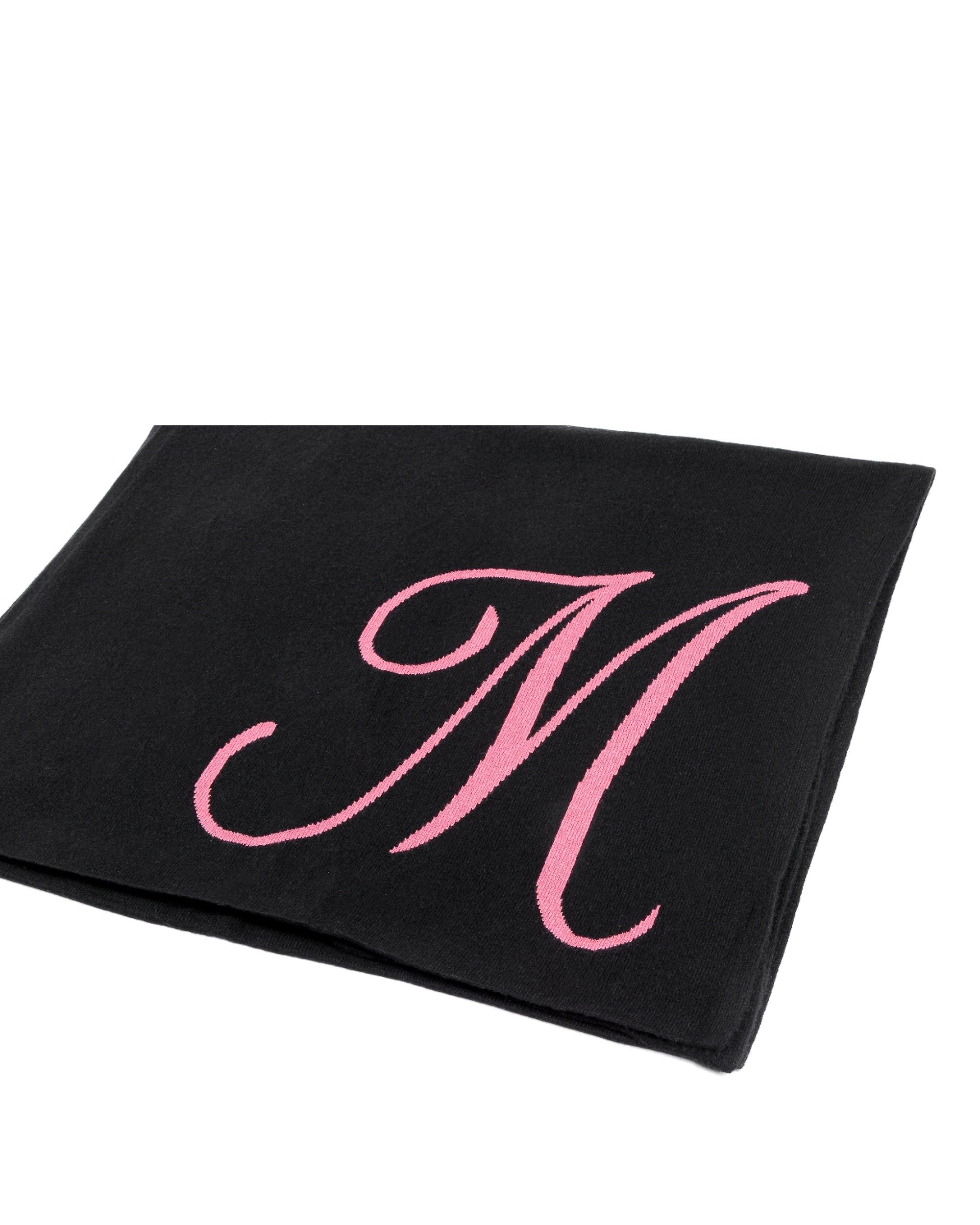 Bufanda con monograma de Dee Ocleppo DEAN VILLAGE BLACK M