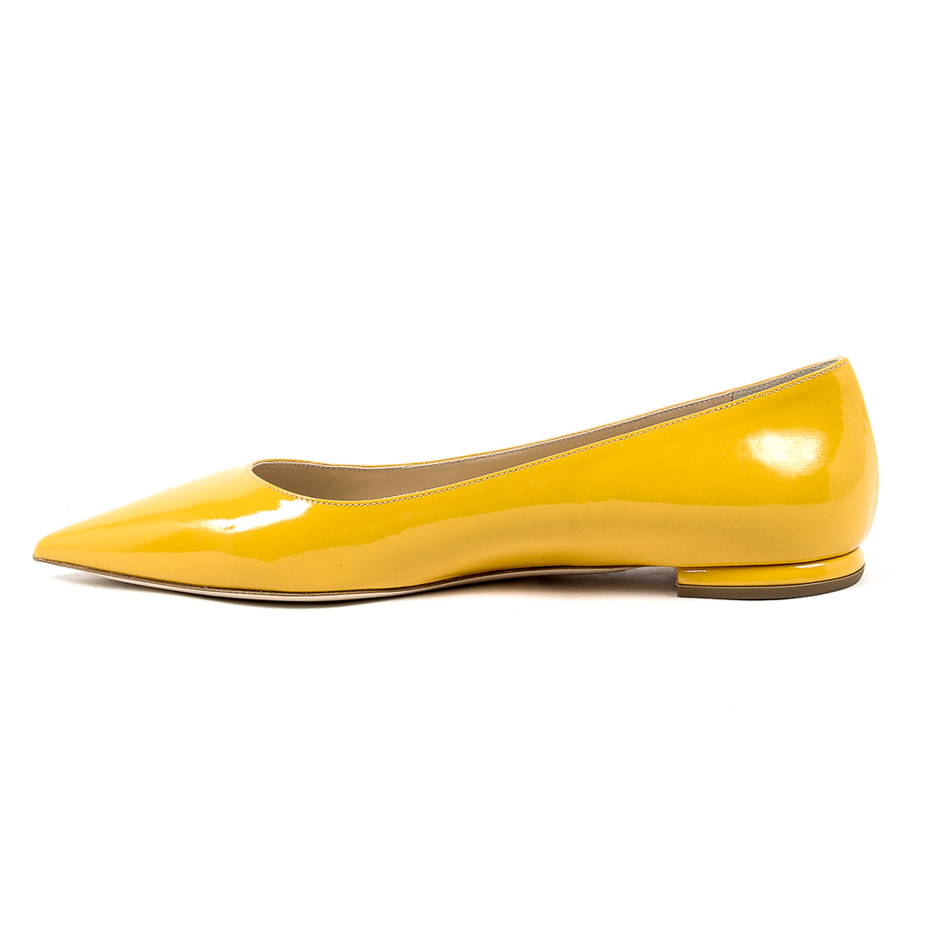 Andrew Charles Womens Ballerina Yellow SONIA