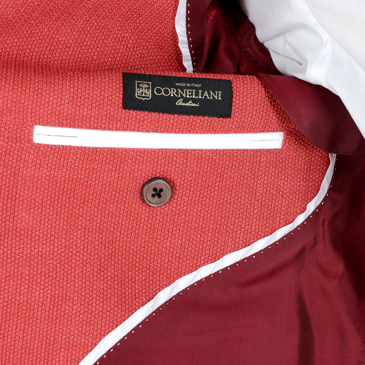 Corneliani Mens Jacket Long Sleeves Coral