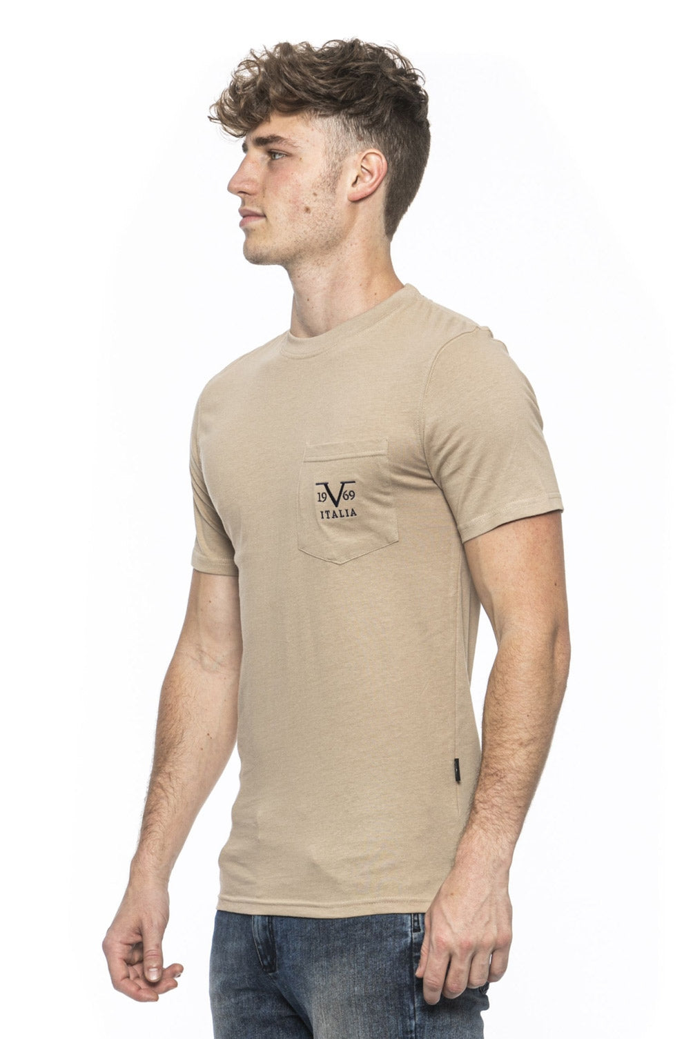 19V69 Italia Camiseta de hombre beige IVAN BEIGE