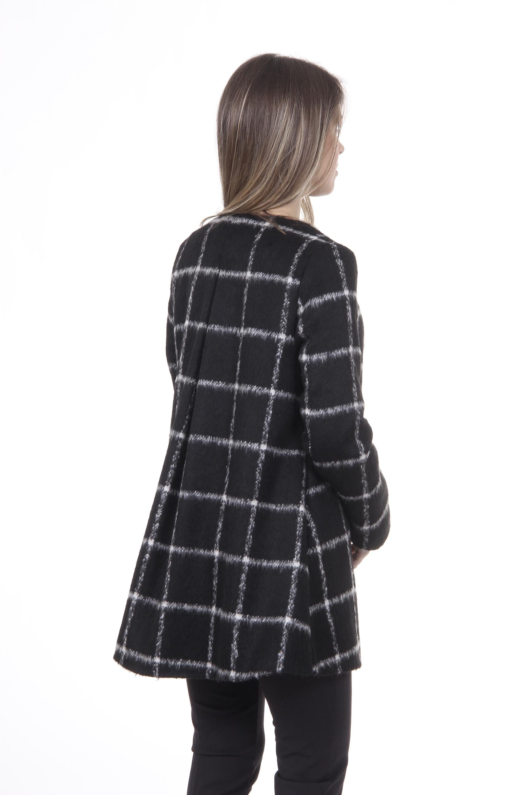 Abrigo Mujer V 1969 Italia CAPPOTTO BAMBOLINA TESS. sara nero