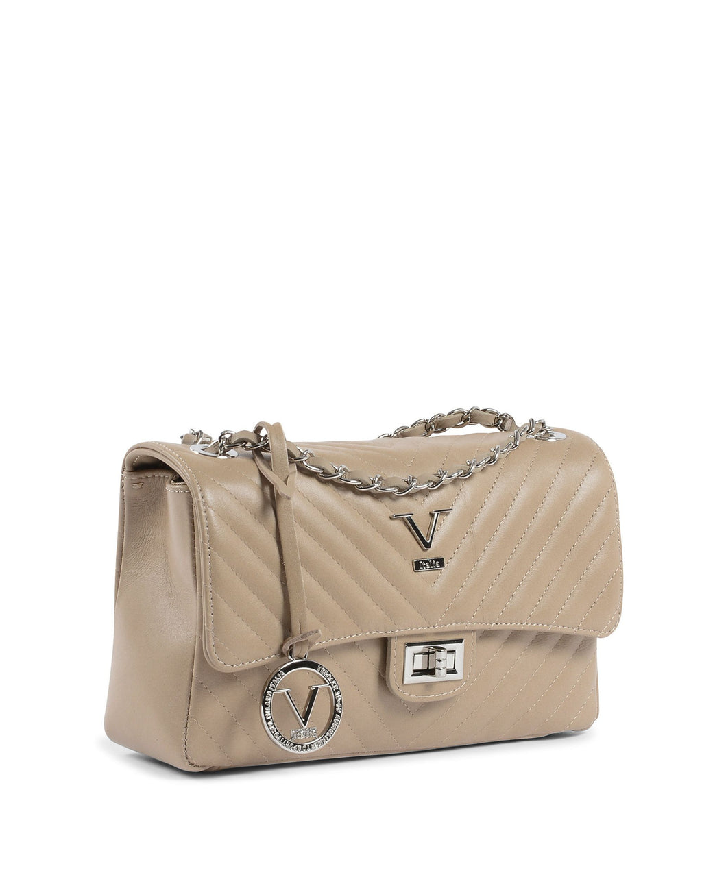 V Italia Womens Handbag Taupe V0116 SAUVAGE TAUPE