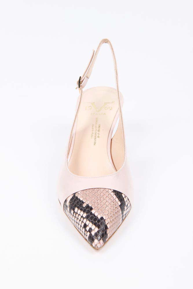 V 1969 Italia - Zapatos de salón con tira trasera para mujer 5532-LID55 PE DIAMANTCIP STAMPATO DIAMANT CIPRIA