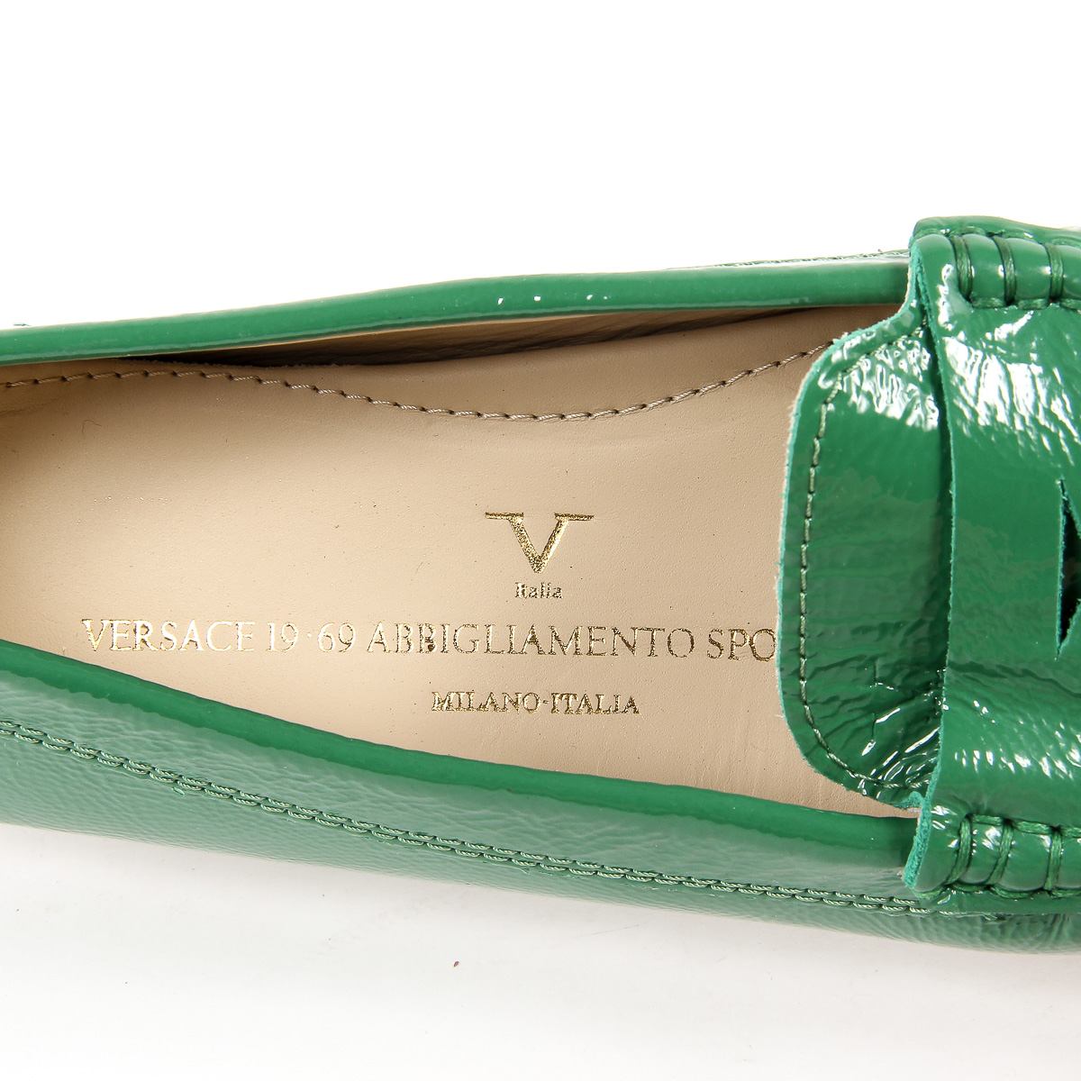 V 1969 Italia Womens Loafer Green AMALFI