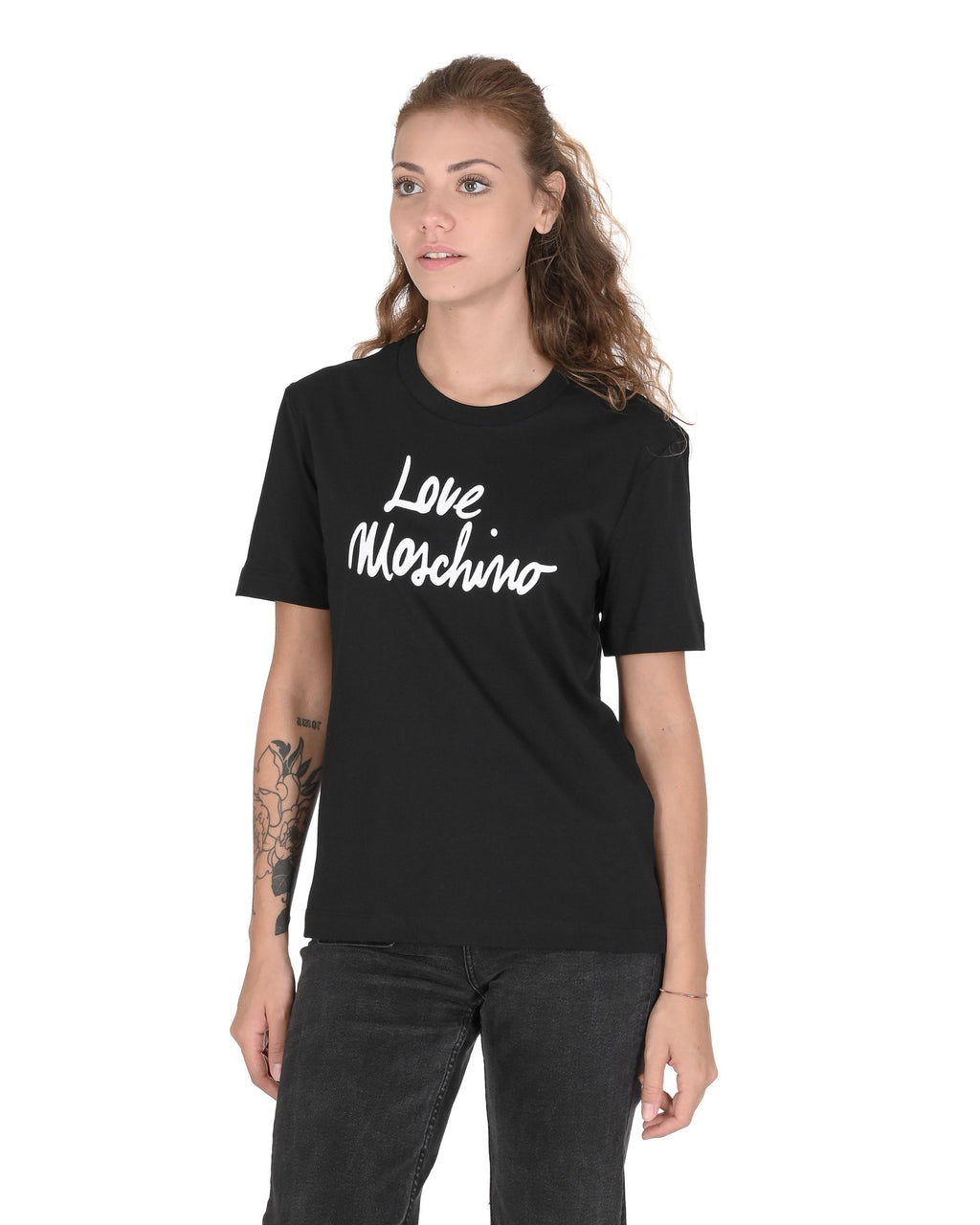 Camiseta Love Moschino para mujer W 4 H06 18 M 3876 C74 NEGRO