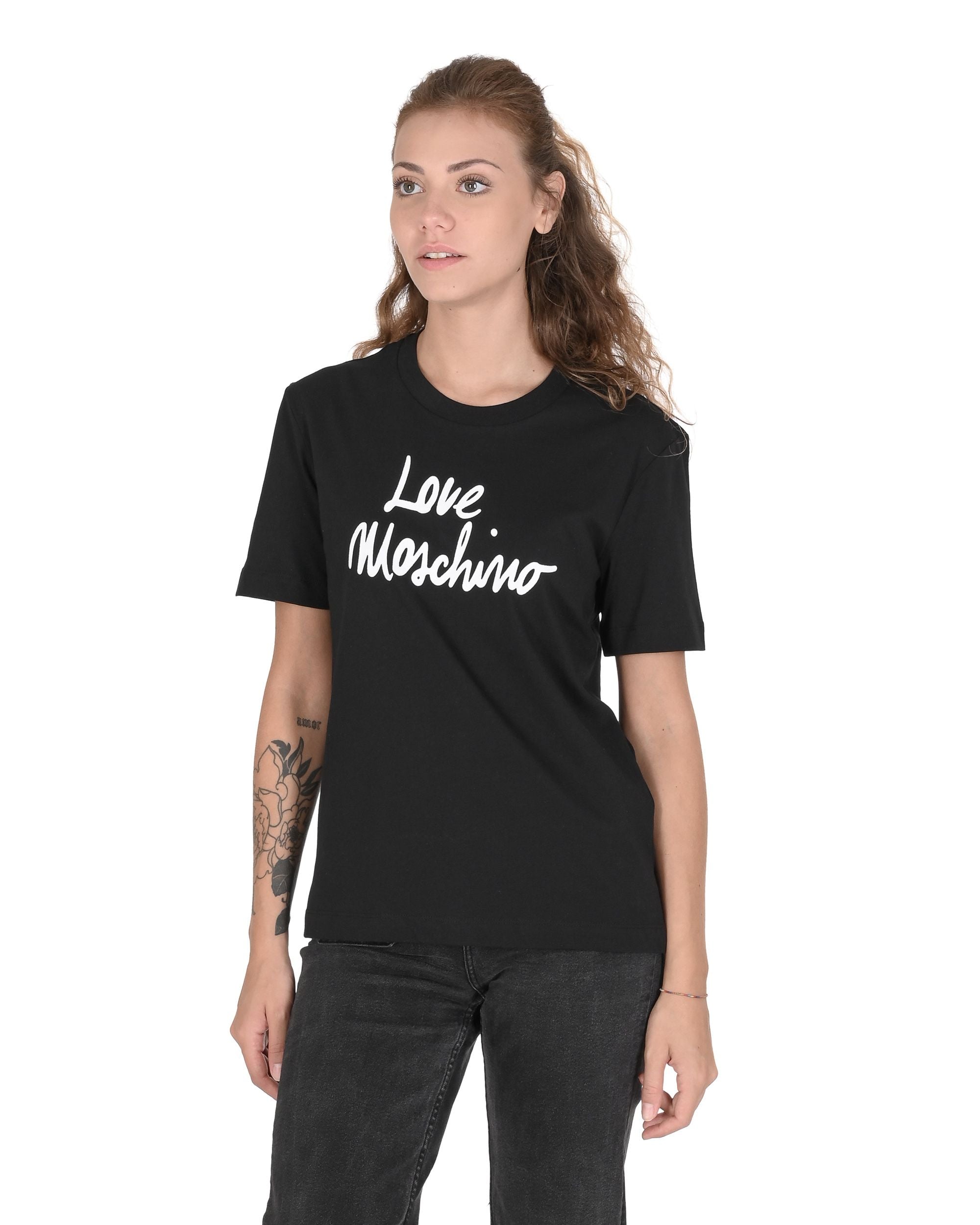 Camiseta Love Moschino para mujer W 4 H06 18 M 3876 C74 NEGRO