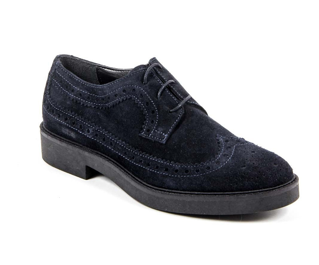 V 1969 Italia Zapato Brogue para Mujer B1670 TERCIOPELO AZUL
