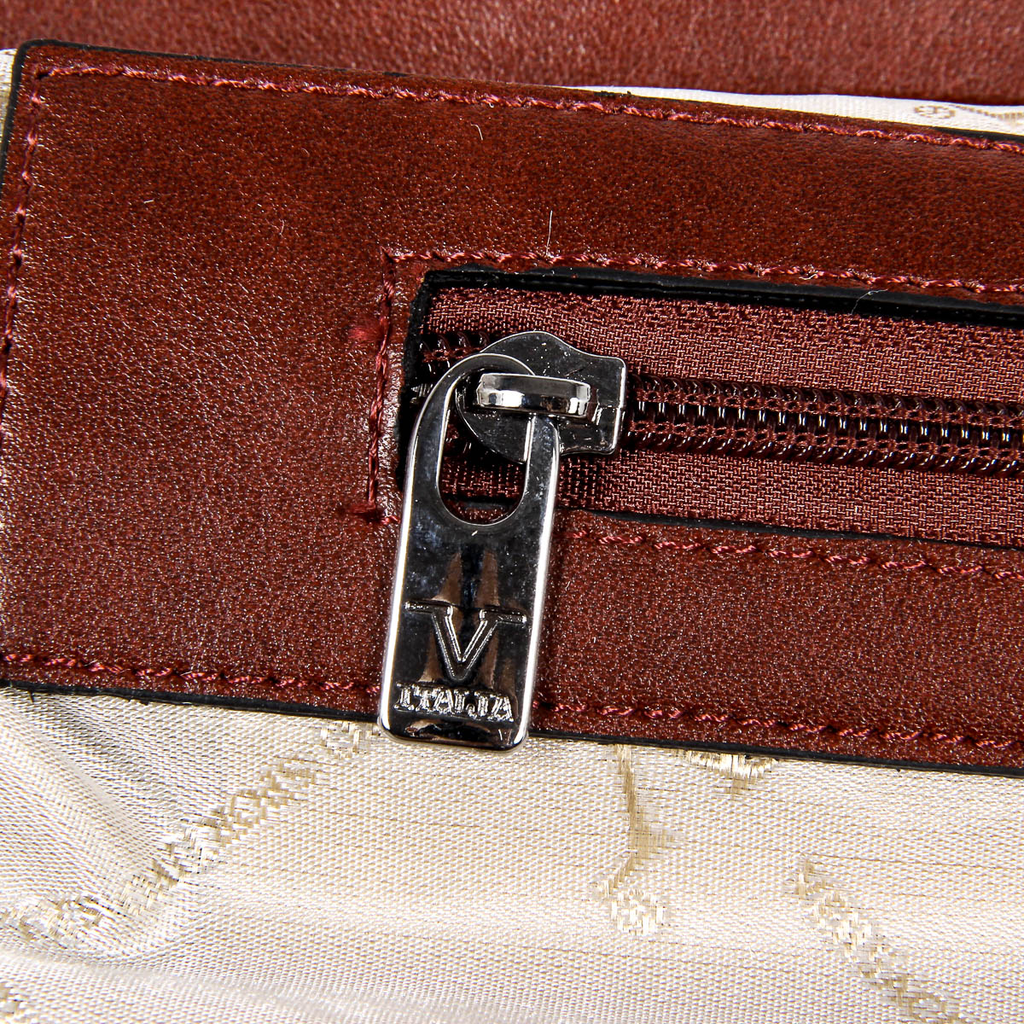 Bolso de mano para hombre V 1969 Italia rojo oscuro GARY