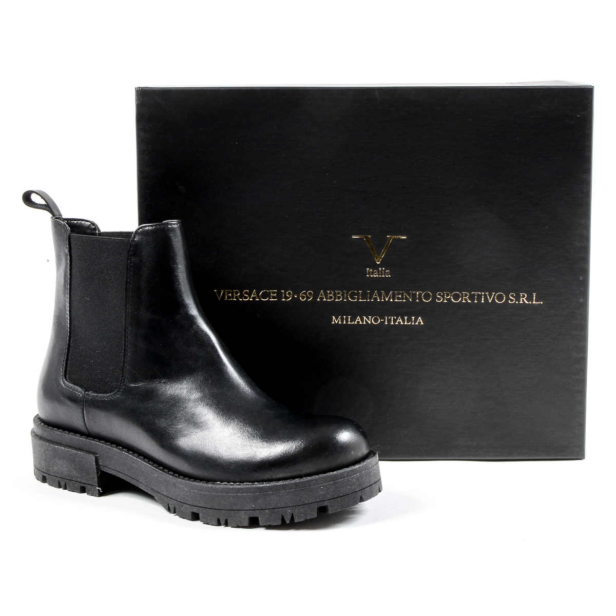 Botín de mujer V 1969 Italia negro ZARA