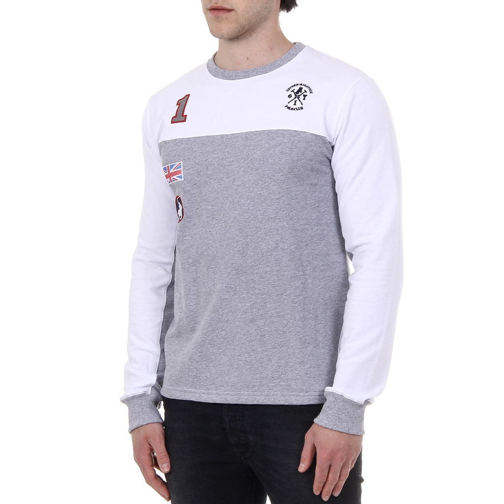 Suéter de hombre Ufford & Suffolk Polo Club de manga larga y cuello redondo