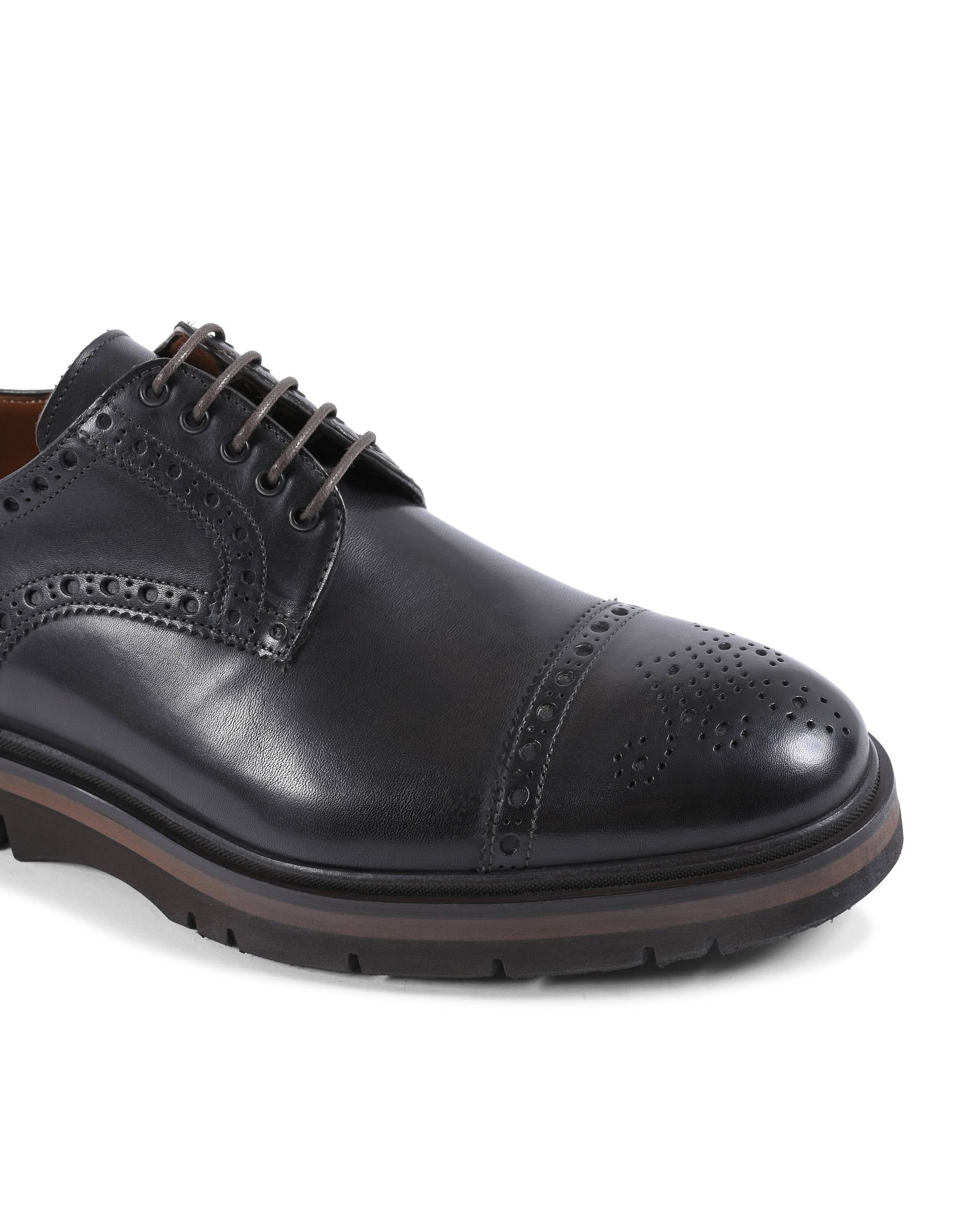 Zapatos brogue para hombre Dee Ocleppo EB132 VITELLO T MORO