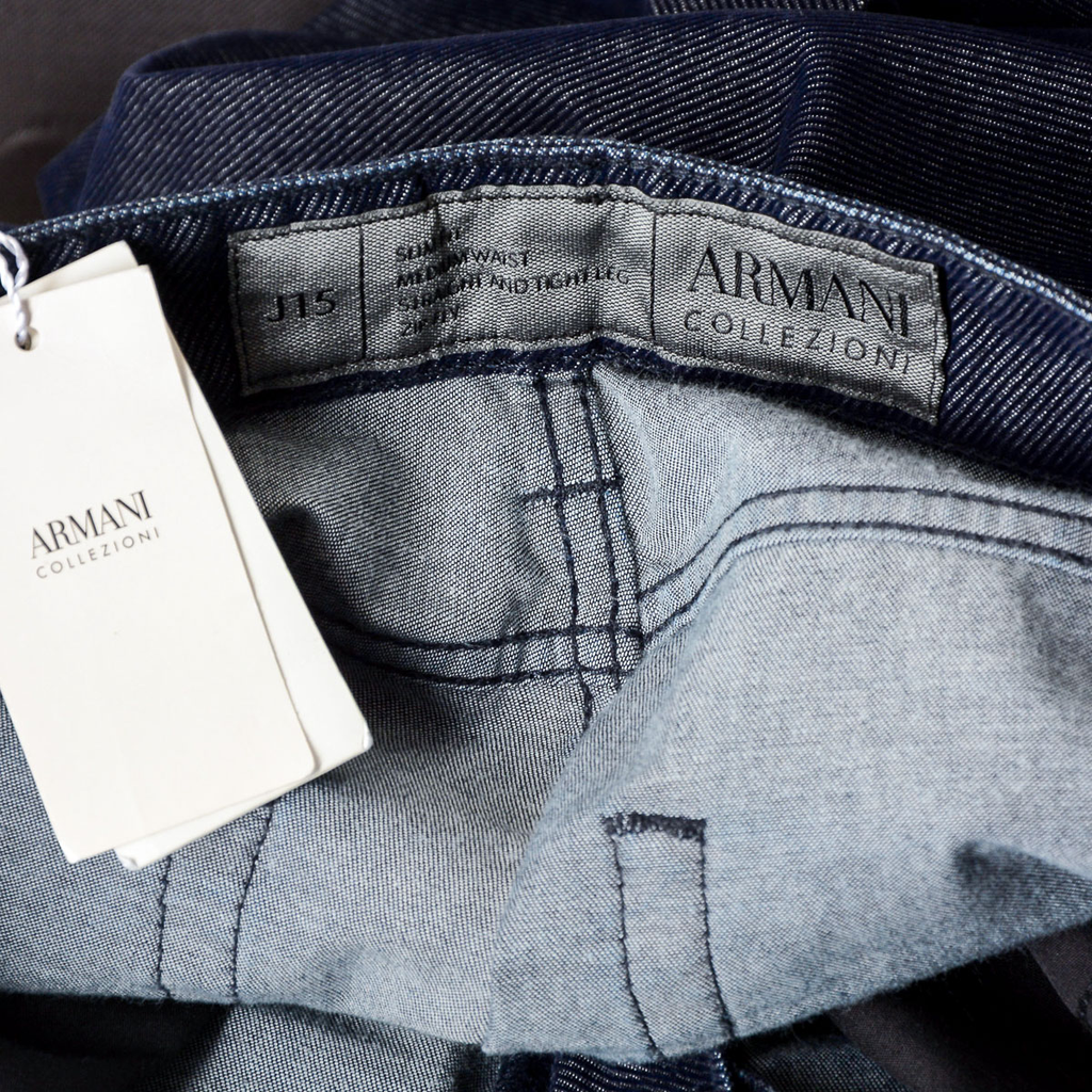 Armani Collezioni Mens Jeans Dark Blue