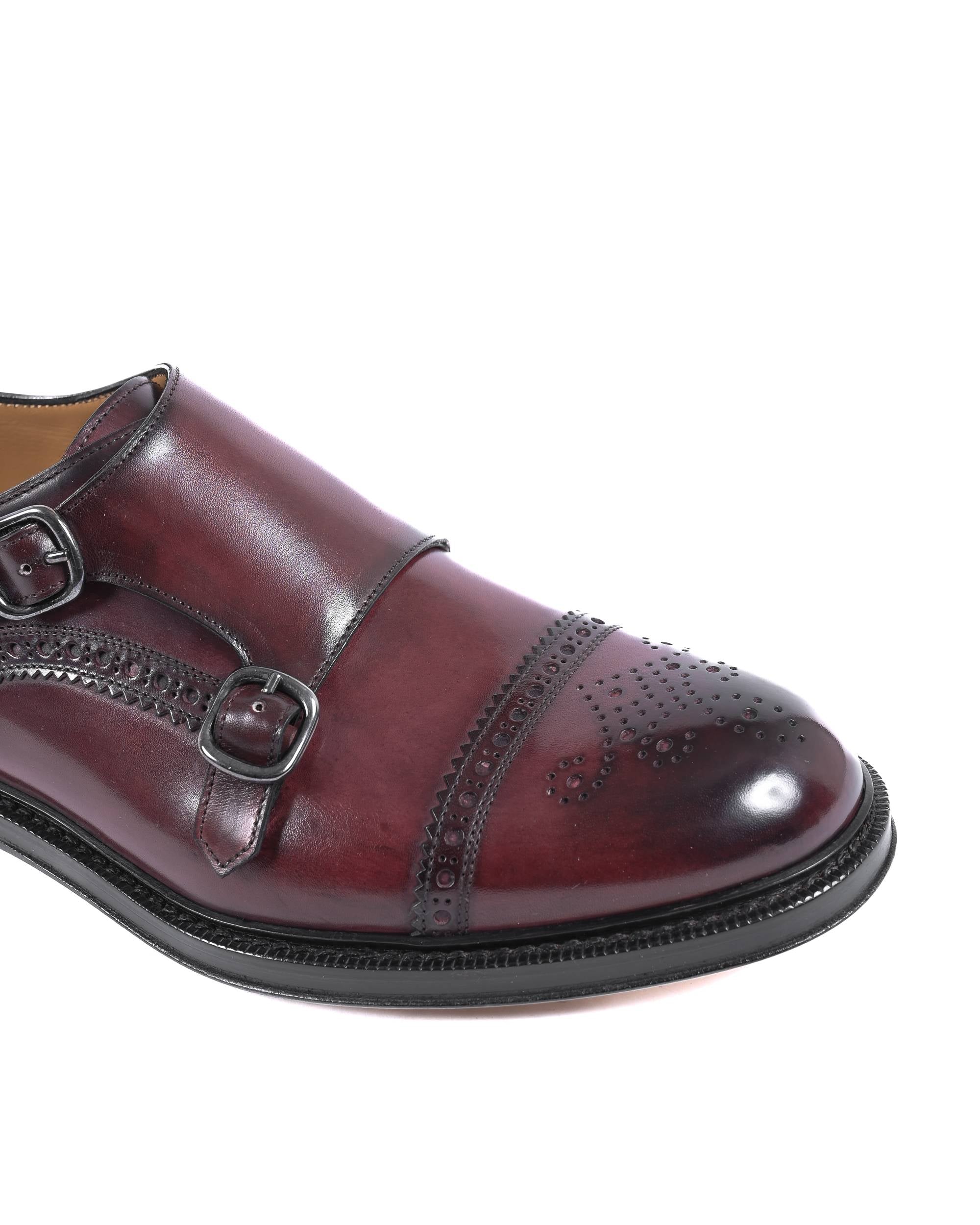 Zapatos de hebilla para hombre Dee Ocleppo F3745 VIT BORDEAUX LUC NICOL