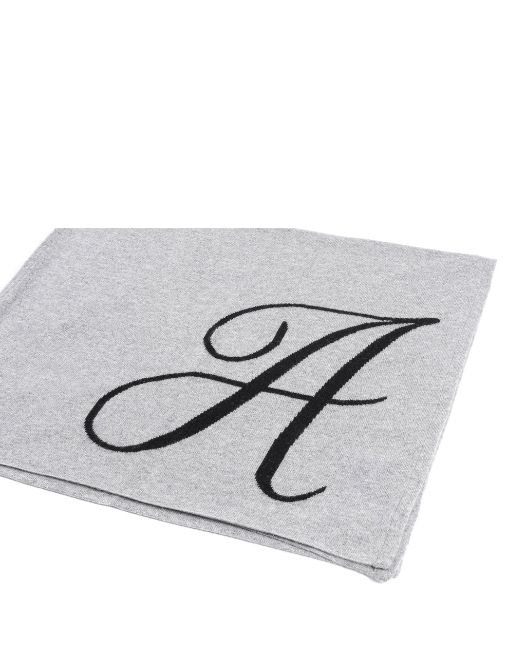 Bufanda de cachemira con monograma - Gris