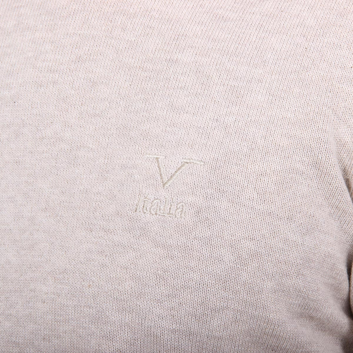 Suéter V 1969 Italia para hombre, manga larga, cuello redondo