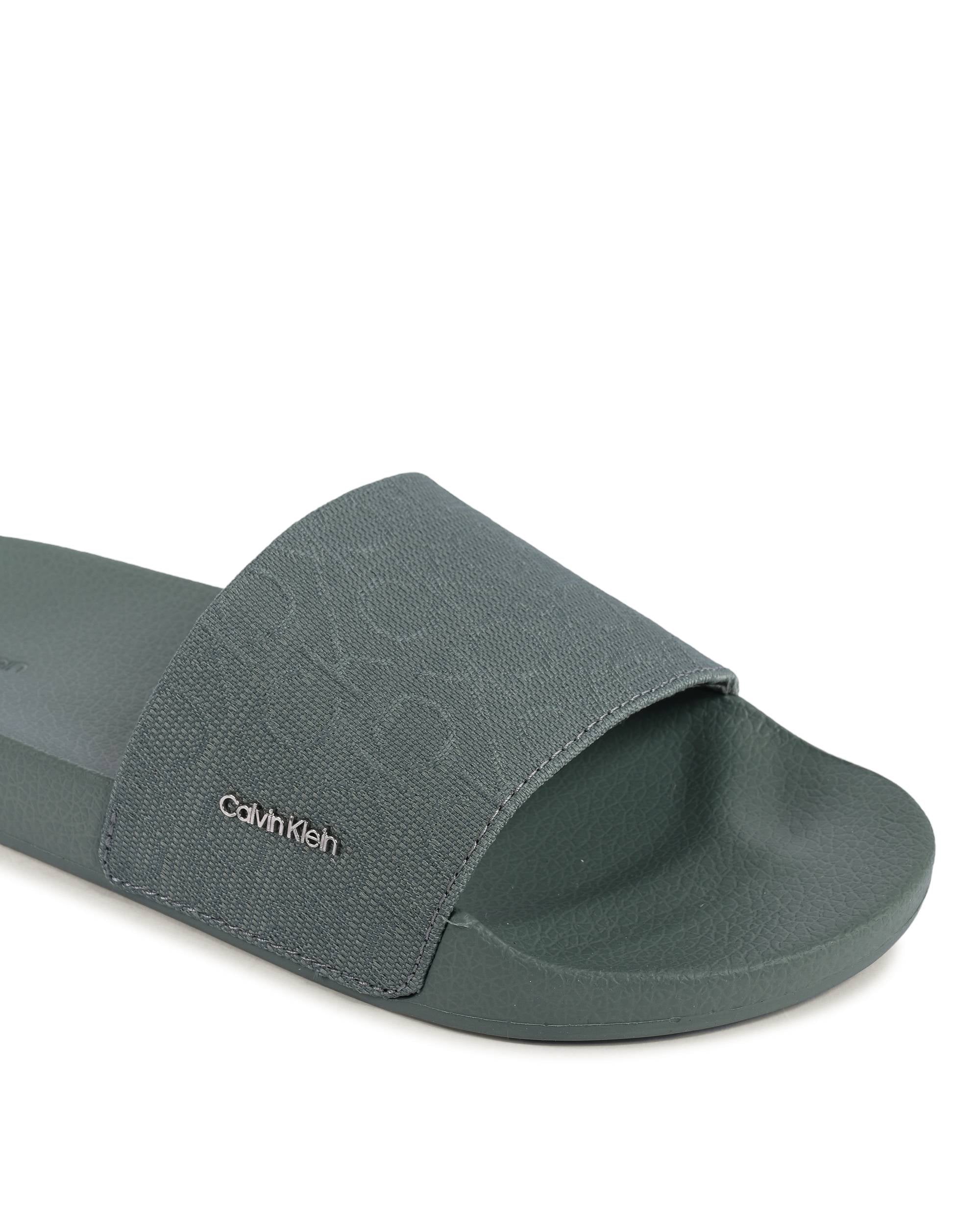 Chanclas Calvin Klein para mujer, color verde, HW0HW01971MSW
