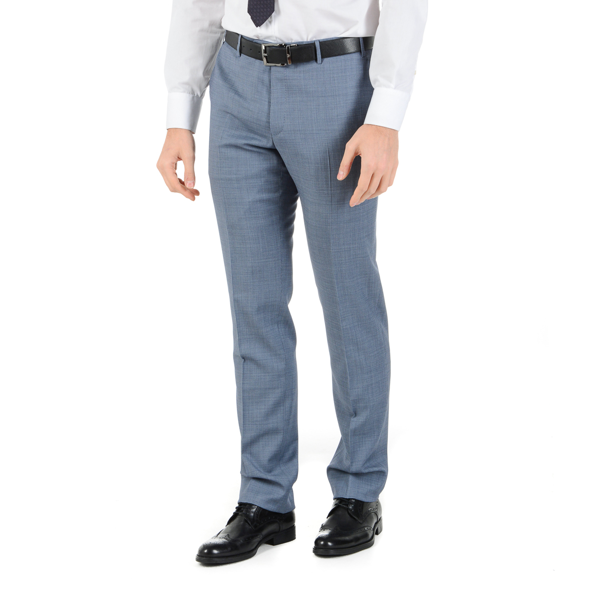 Corneliani Mens Suit Long Sleeves Light Blue Super 110's