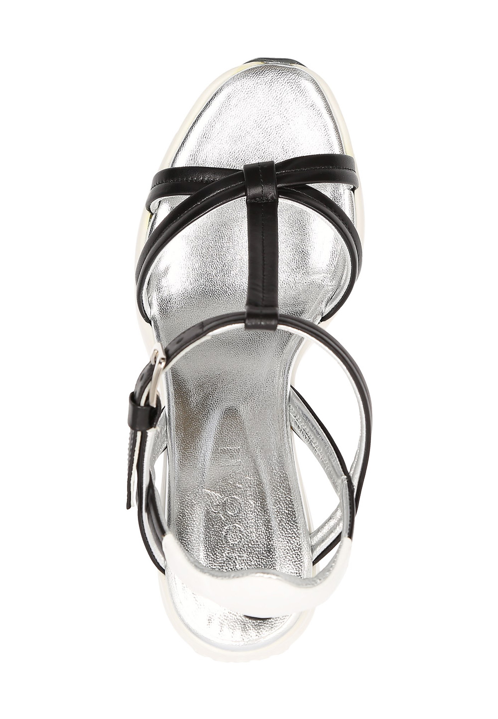 Sandalia de cuña Hogan para mujer, color negro, HXW1460A14033YV3635