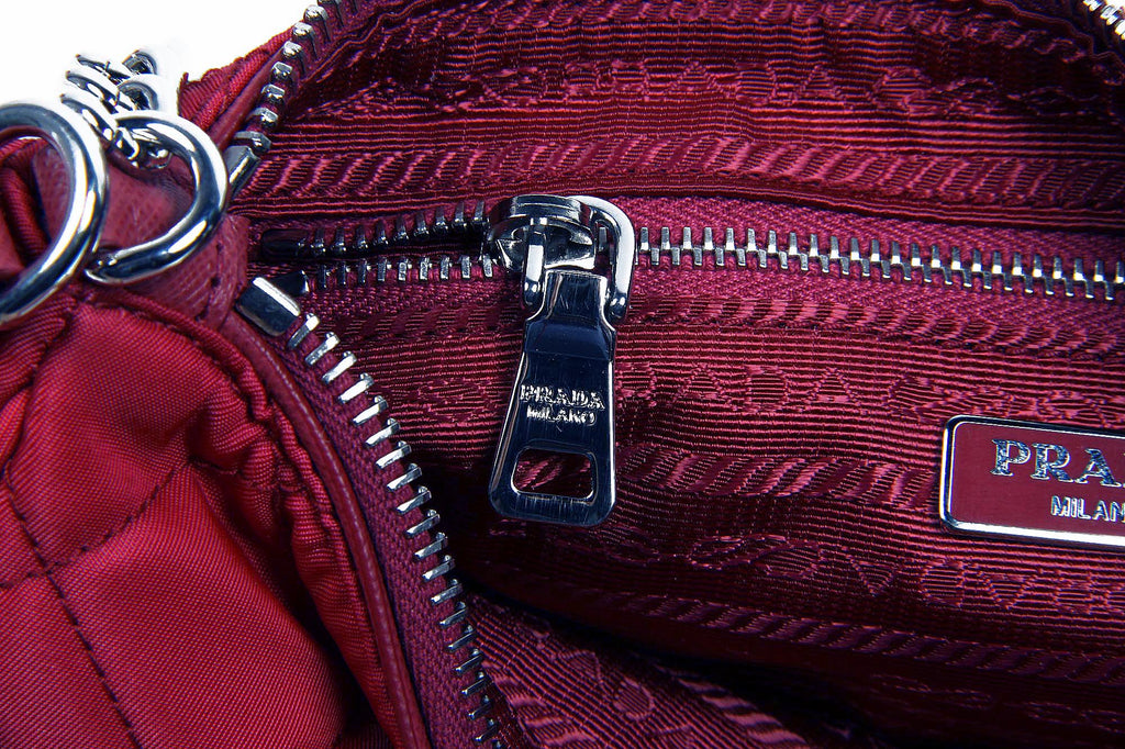 Prada Bolso clutch BT1026 Ibisco Impuntu Tessuto