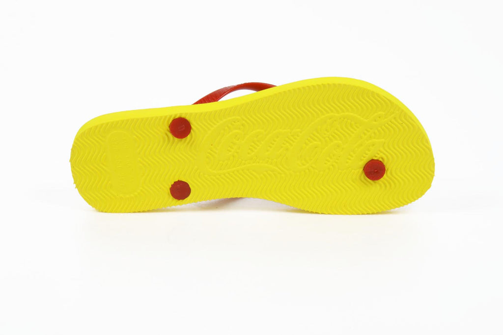 Chanclas Coca Cola para mujer CCA0595 TAMPINHAS NIÑA AMARILLO