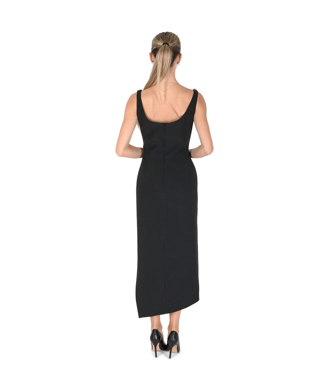 Vestido David Koma para mujer AW24DK70D NEGRO/PLATA 8S1