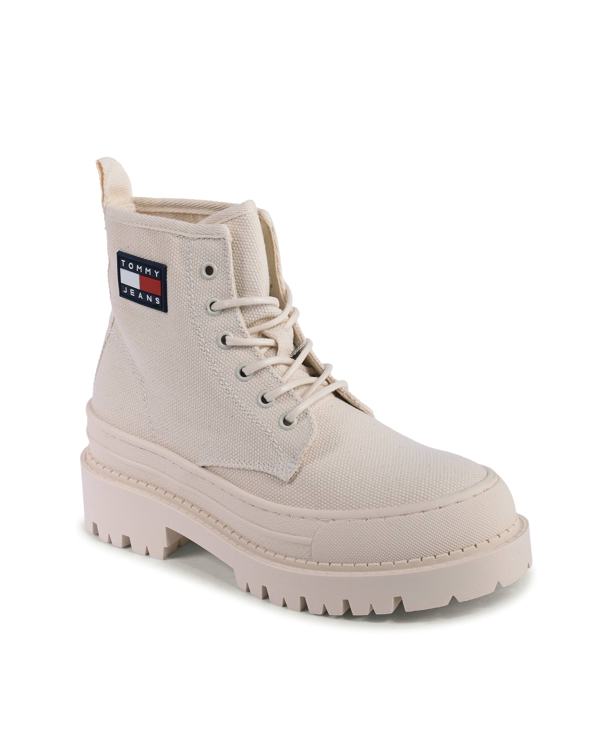Botines Tommy Hilfiger para mujer beige EN0EN01903AF2