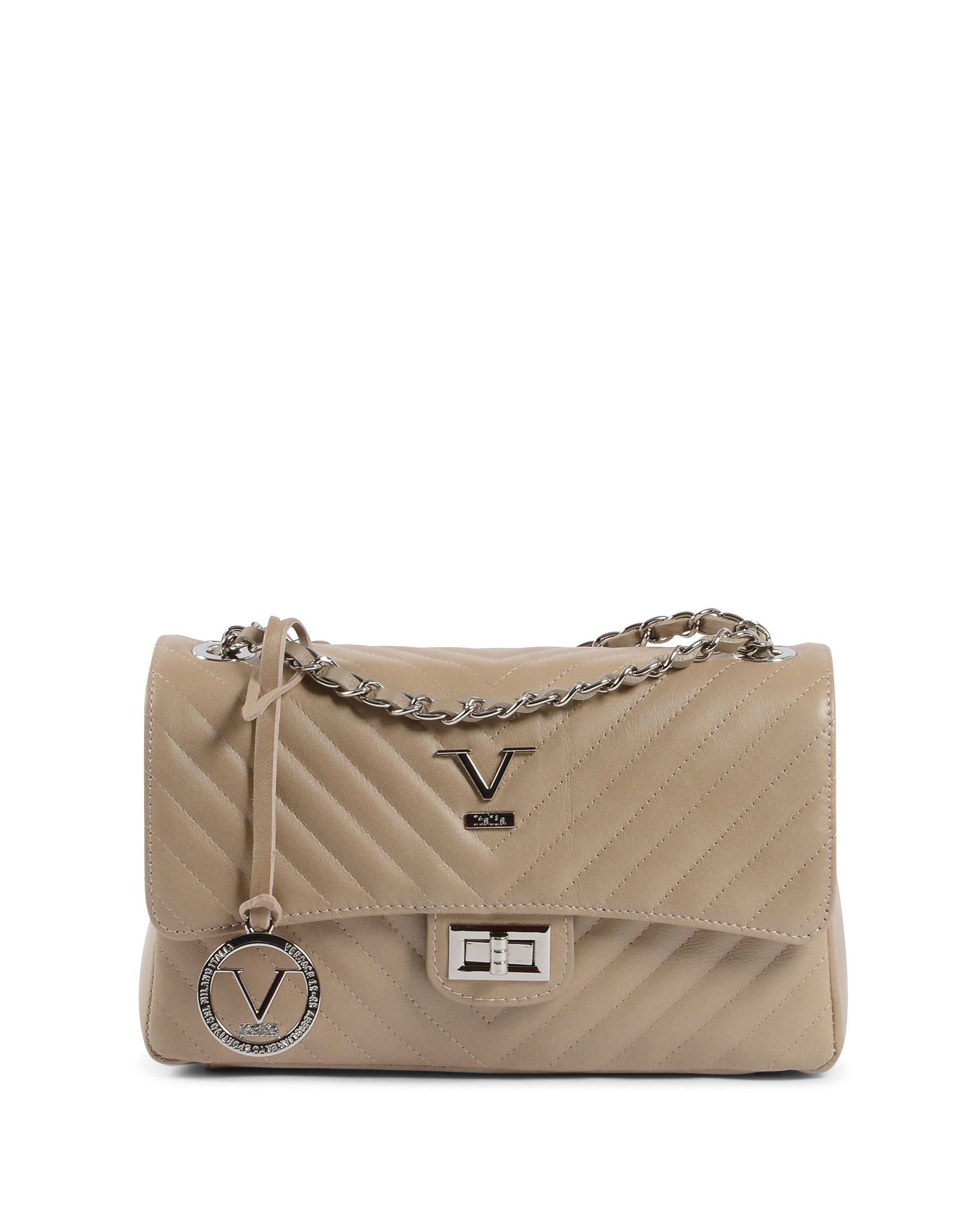 V Italia Womens Handbag Taupe V0116 SAUVAGE TAUPE