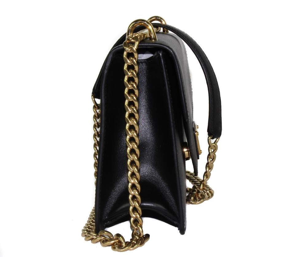 Bolso bandolera Prada de piel Saffiano negro