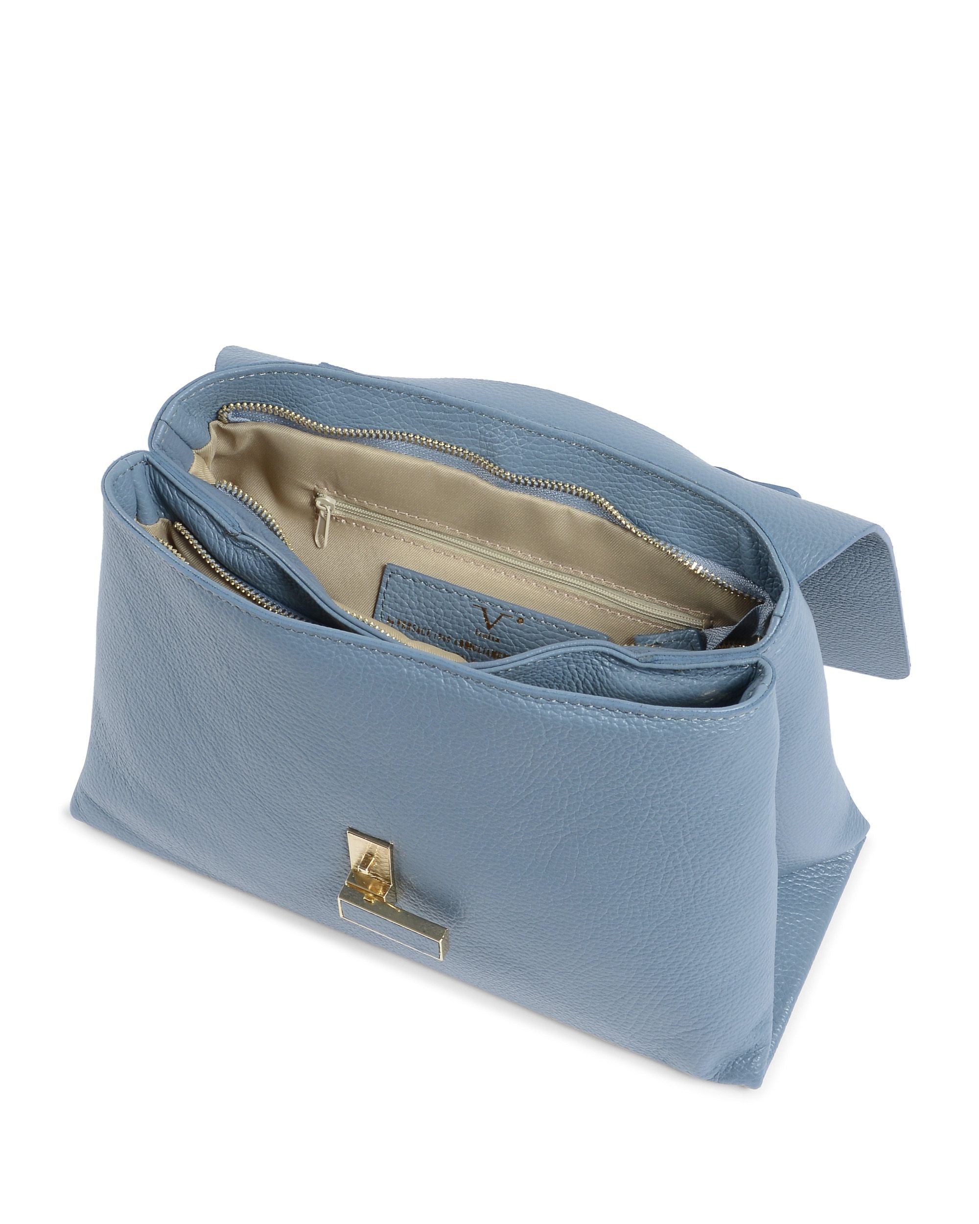V Italia Womens Handbag Light Blue 10520 DOLLARO CELESTE