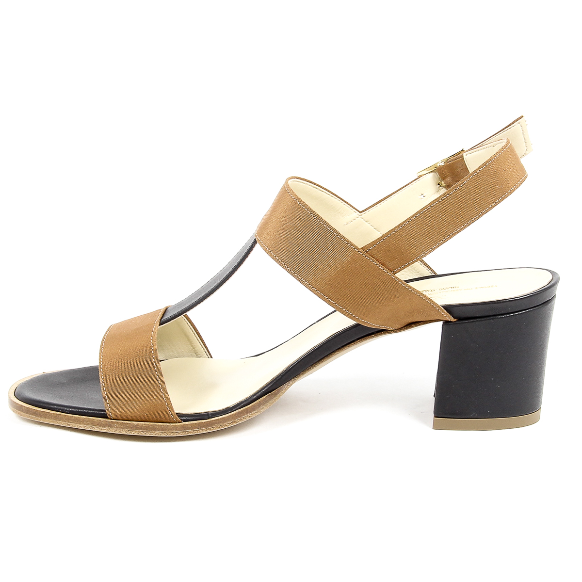 Sandalia V 1969 Italia para mujer, color negro, PERLA